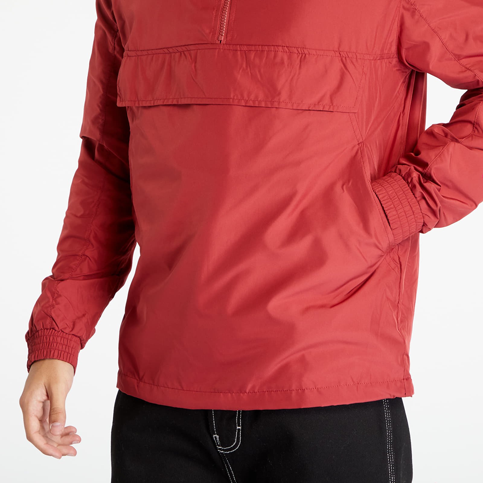 Wiatrówki Urban Classics Basic Pull Over Jacket Brick Red