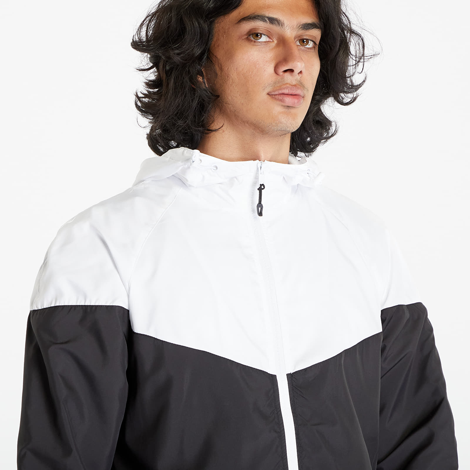 Geacă de vânt Urban Classics 2-Tone Tech Windrunner White/ Black - 1 | YEO