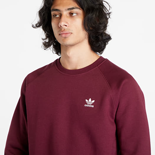 Queens adidas Crew sweatshirts Essential Originals Hoodies Maroon and |