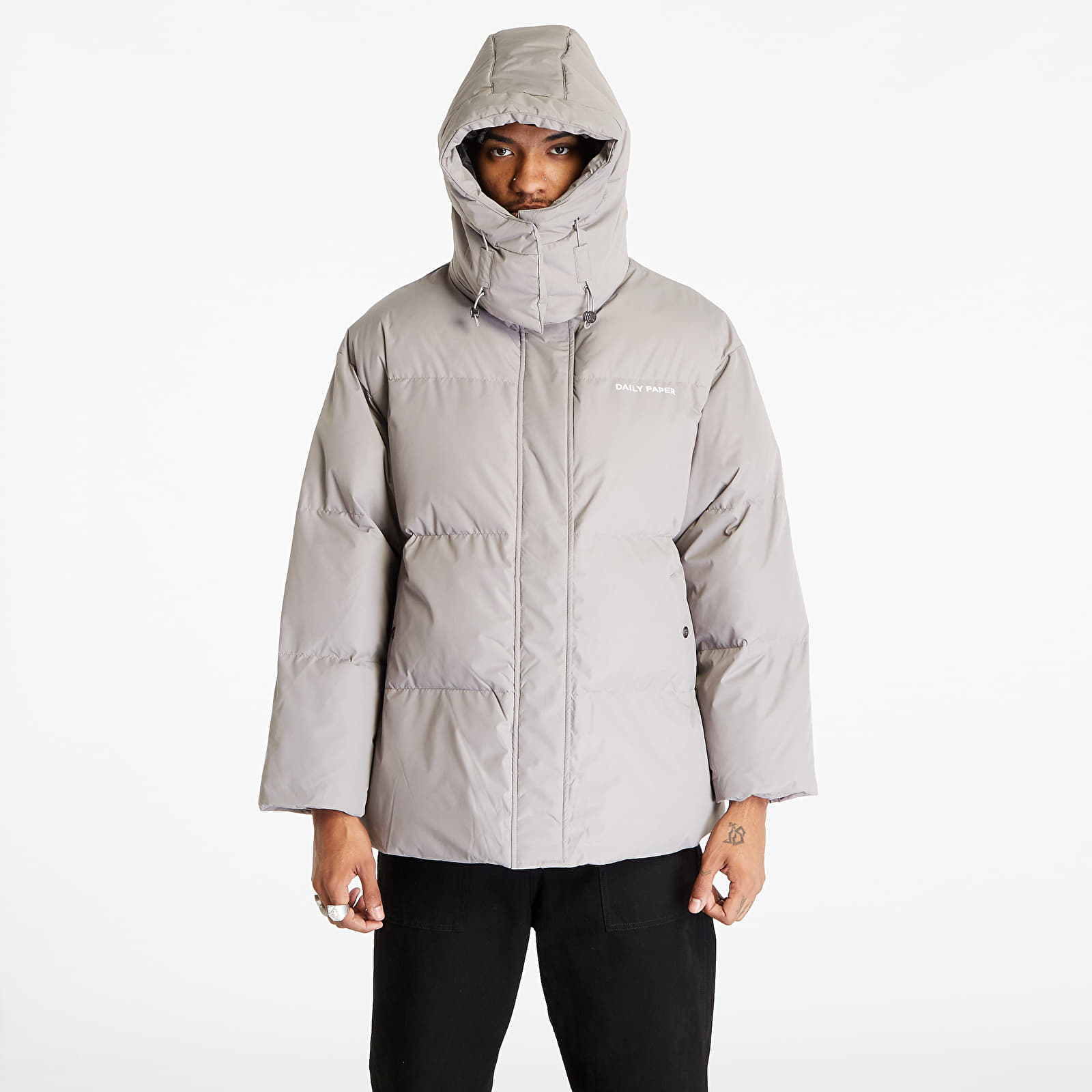 Jackets and Coats Daily Paper Ricole Puffer UNISEX Grey Flannel