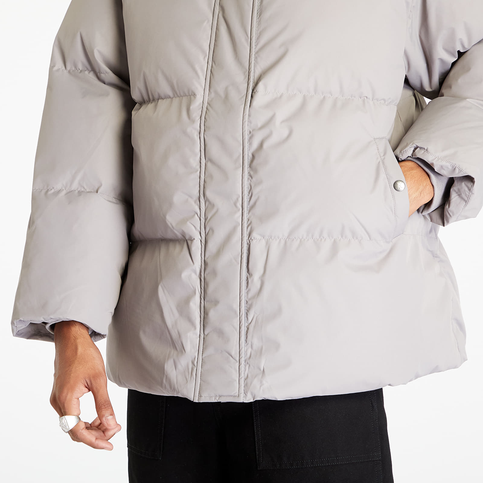 Jackets and Coats Daily Paper Ricole Puffer UNISEX Grey Flannel