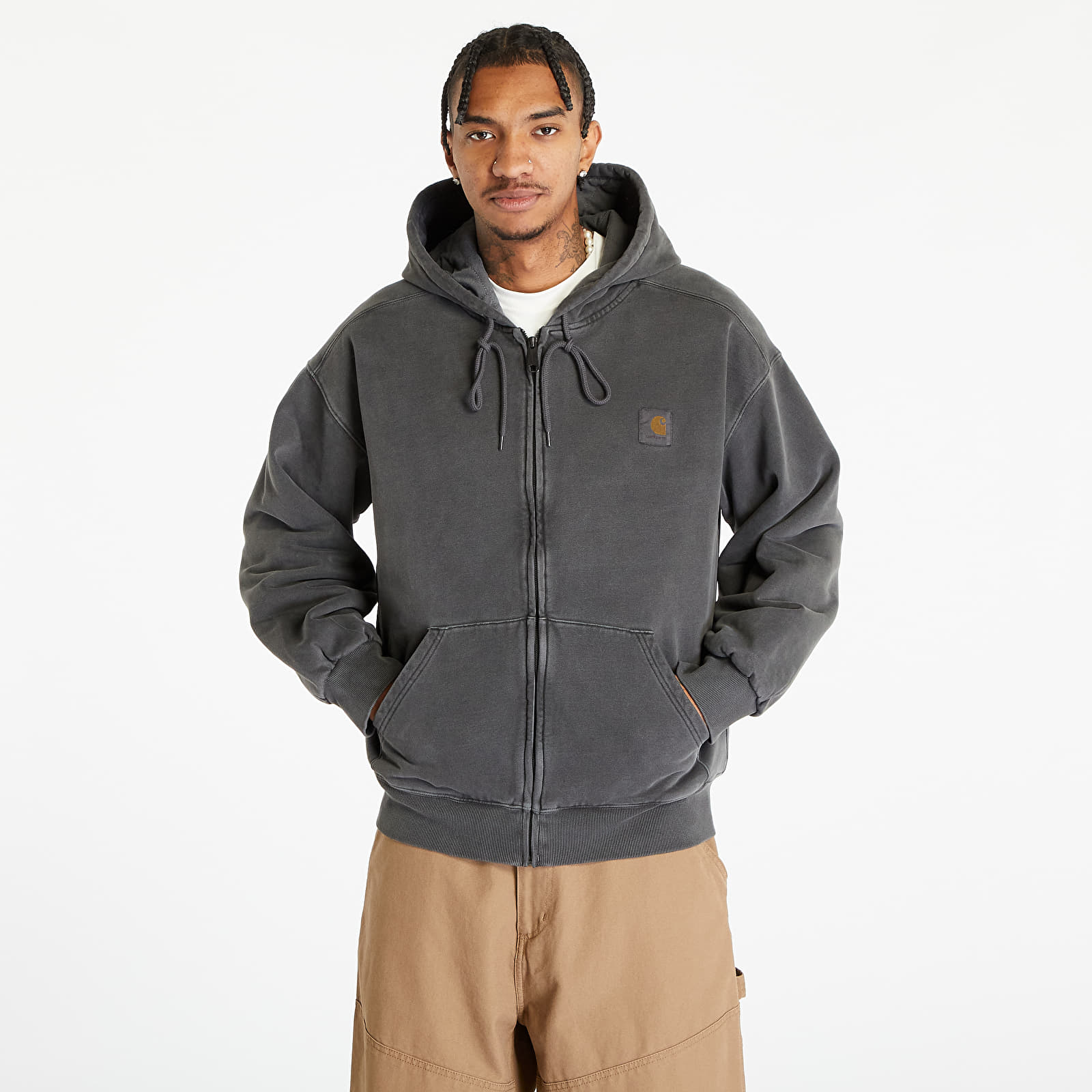 Jackets Carhartt WIP Hooded Vista Jacket UNISEX Vulcan Garment Dyed Queens