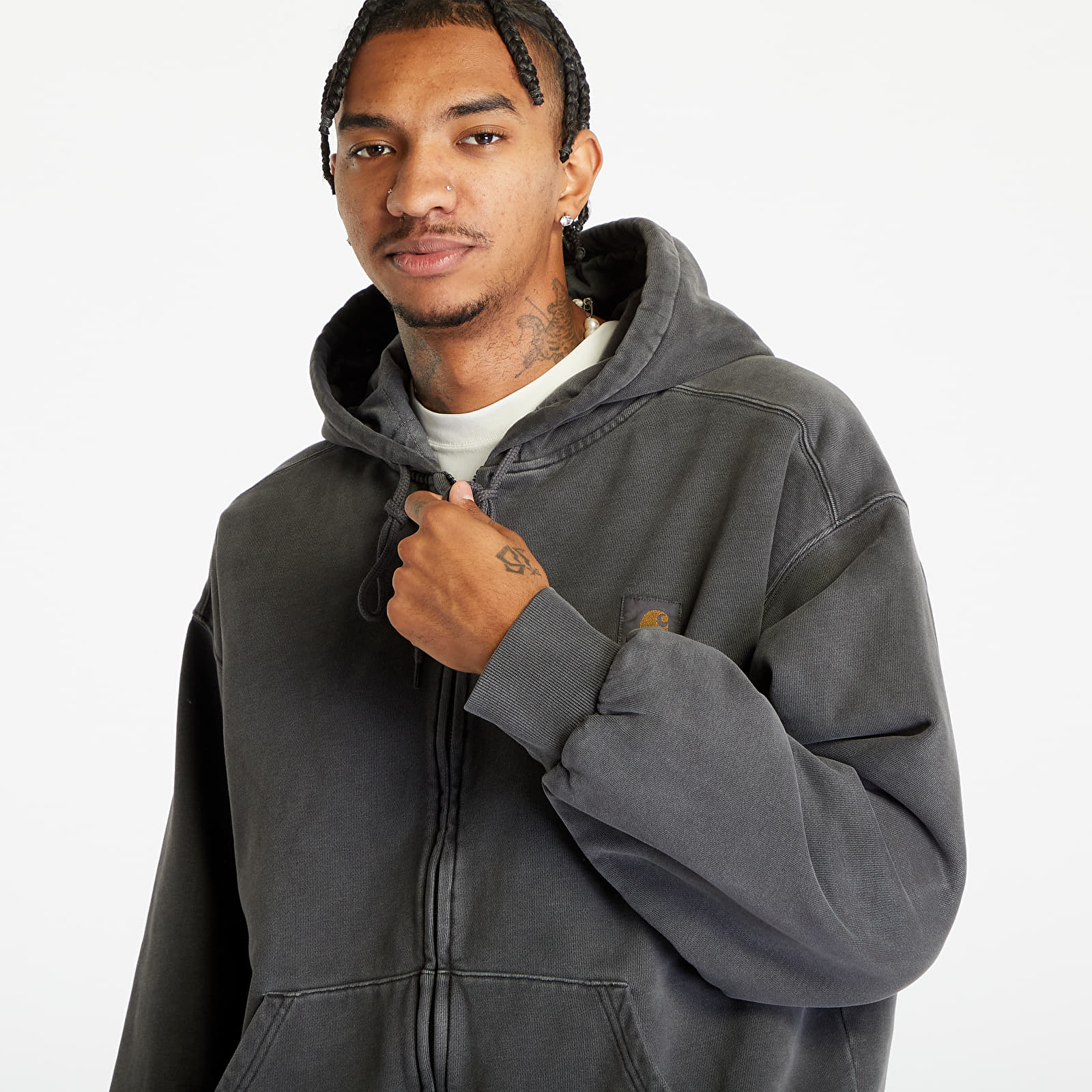 Vestes Carhartt WIP Hooded Vista Jacket UNISEX Vulcan Garment Dyed