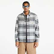 Shirts Carhartt WIP Long Sleeve Hawkins Shirt UNISEX Hawkins Check/ Grey  Heather/ Blue | Queens