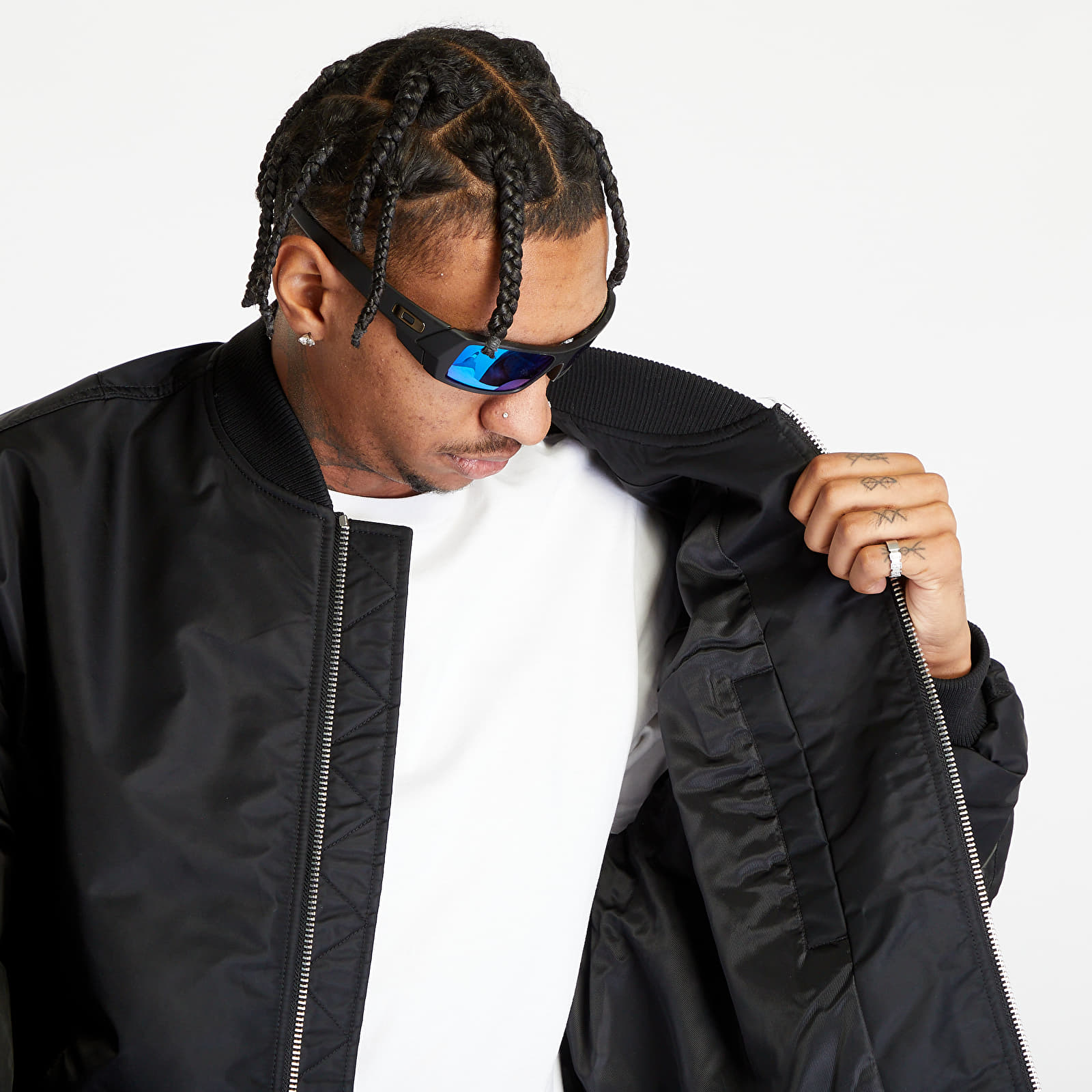 Jackets TOMMY JEANS Oversized Tonal Applique Bomber Jacket Black