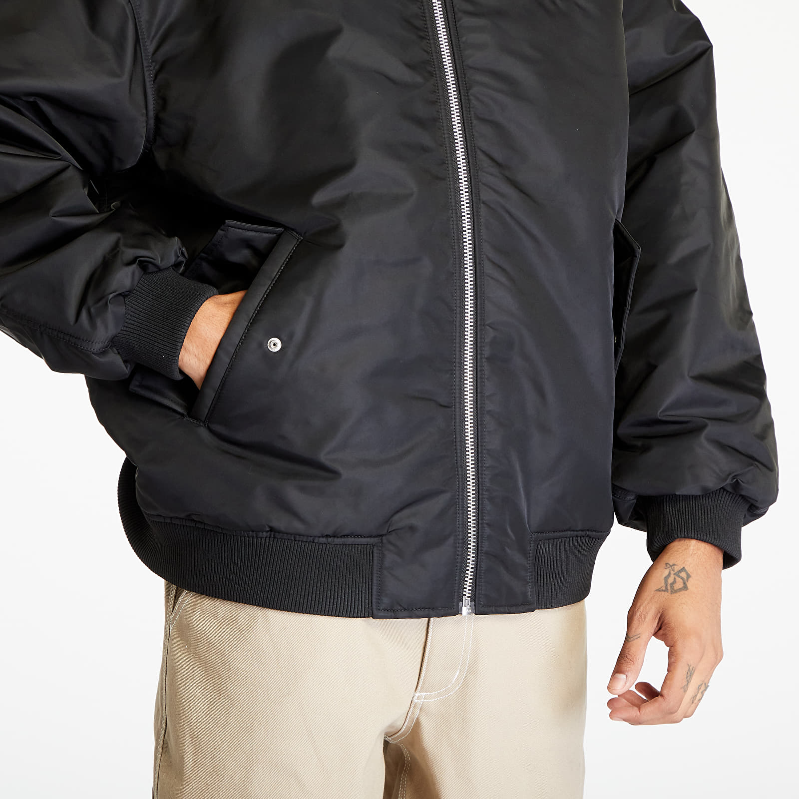 Jackets TOMMY JEANS Oversized Tonal Applique Bomber Jacket Black