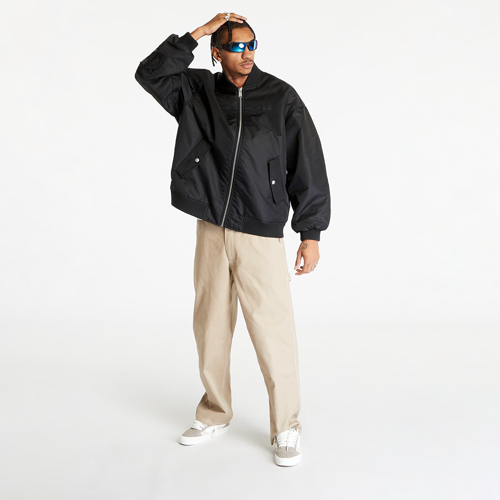 Jackets TOMMY JEANS Oversized Tonal Applique Bomber Jacket Black