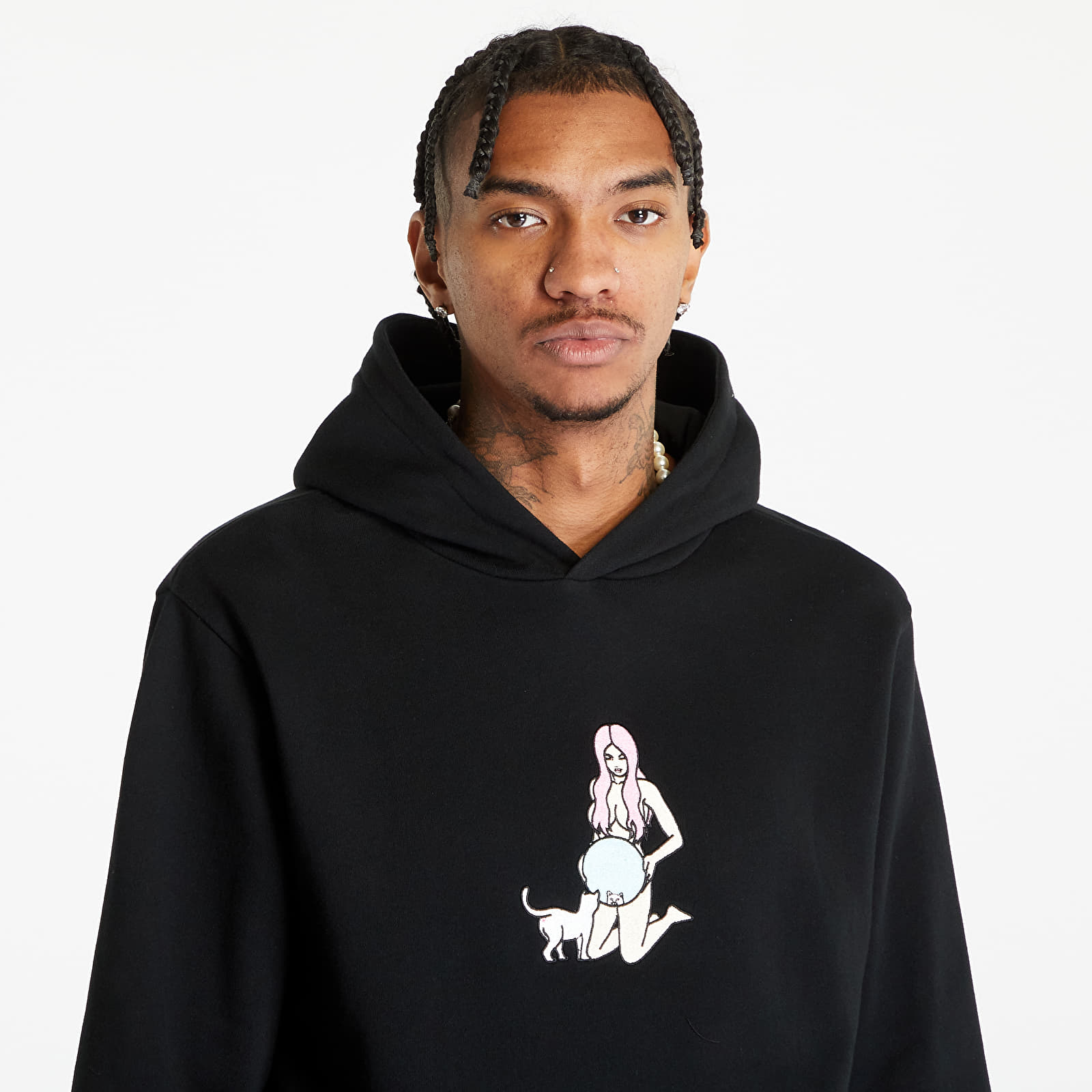 Hoodies and sweatshirts RIPNDIP Mirror Mirror Hoodie Black