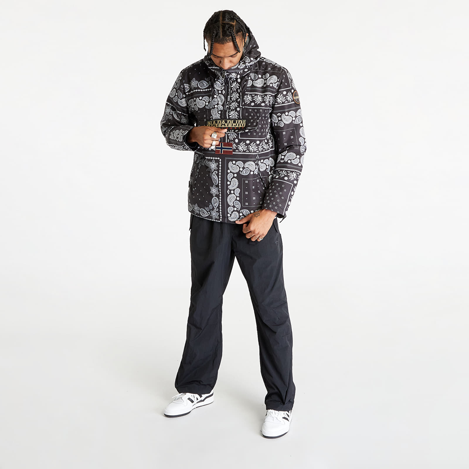 Takit NAPAPIJRI Rainforest Regular Fit Half-Zip Jacket Black Aop