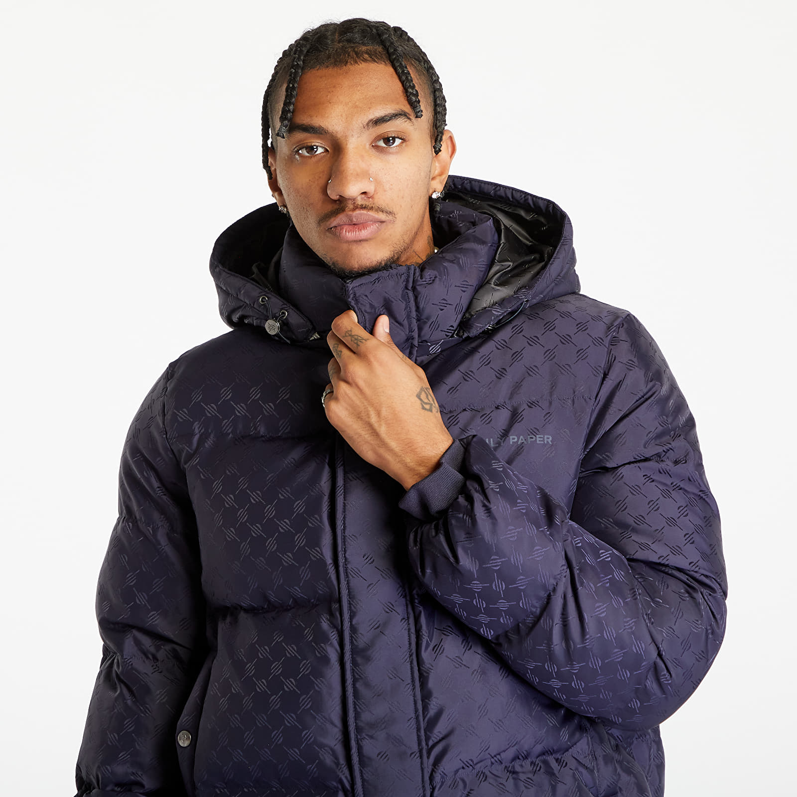 Jackets Daily Paper Ravan Puffer Jacket Deep Navy Queens