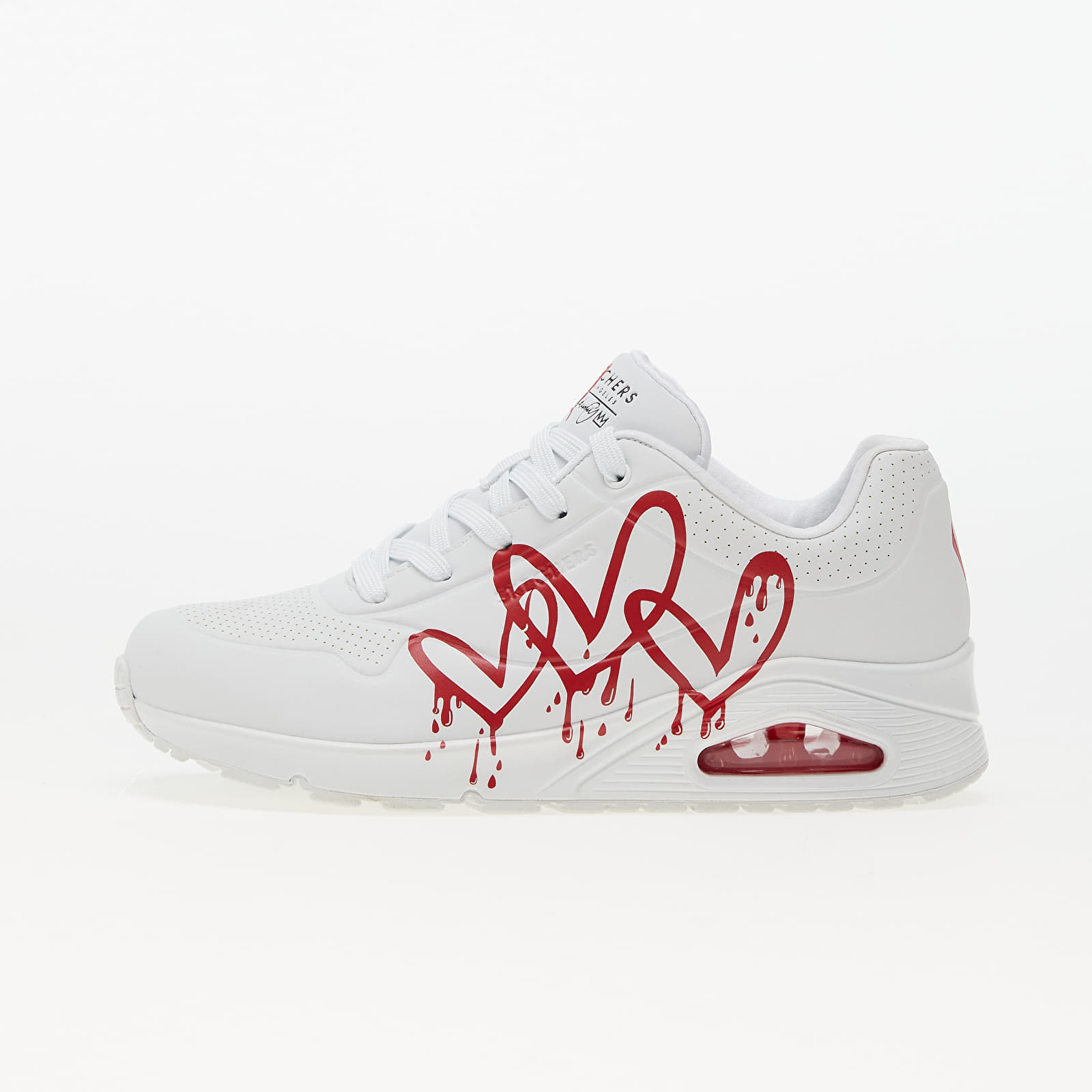 Chaussures et baskets femme Skechers Uno White/ Red