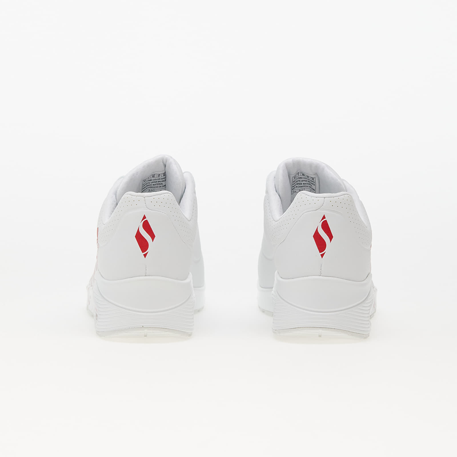 Chaussures et baskets femme Skechers Uno White/ Red