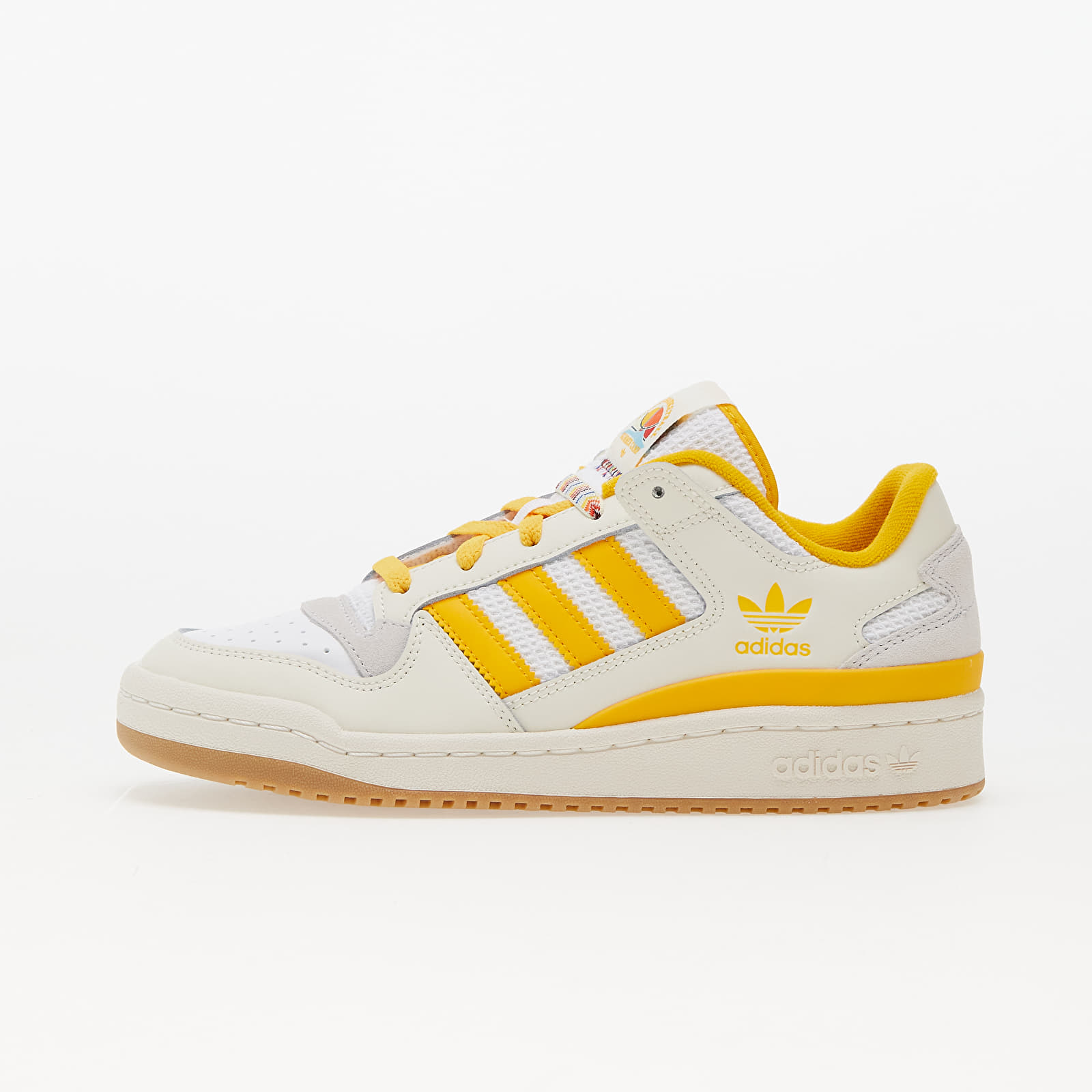 Baskets et chaussures pour femmes adidas Originals Forum Low Cl W Core White/ Creme Yellow/ Ftw White