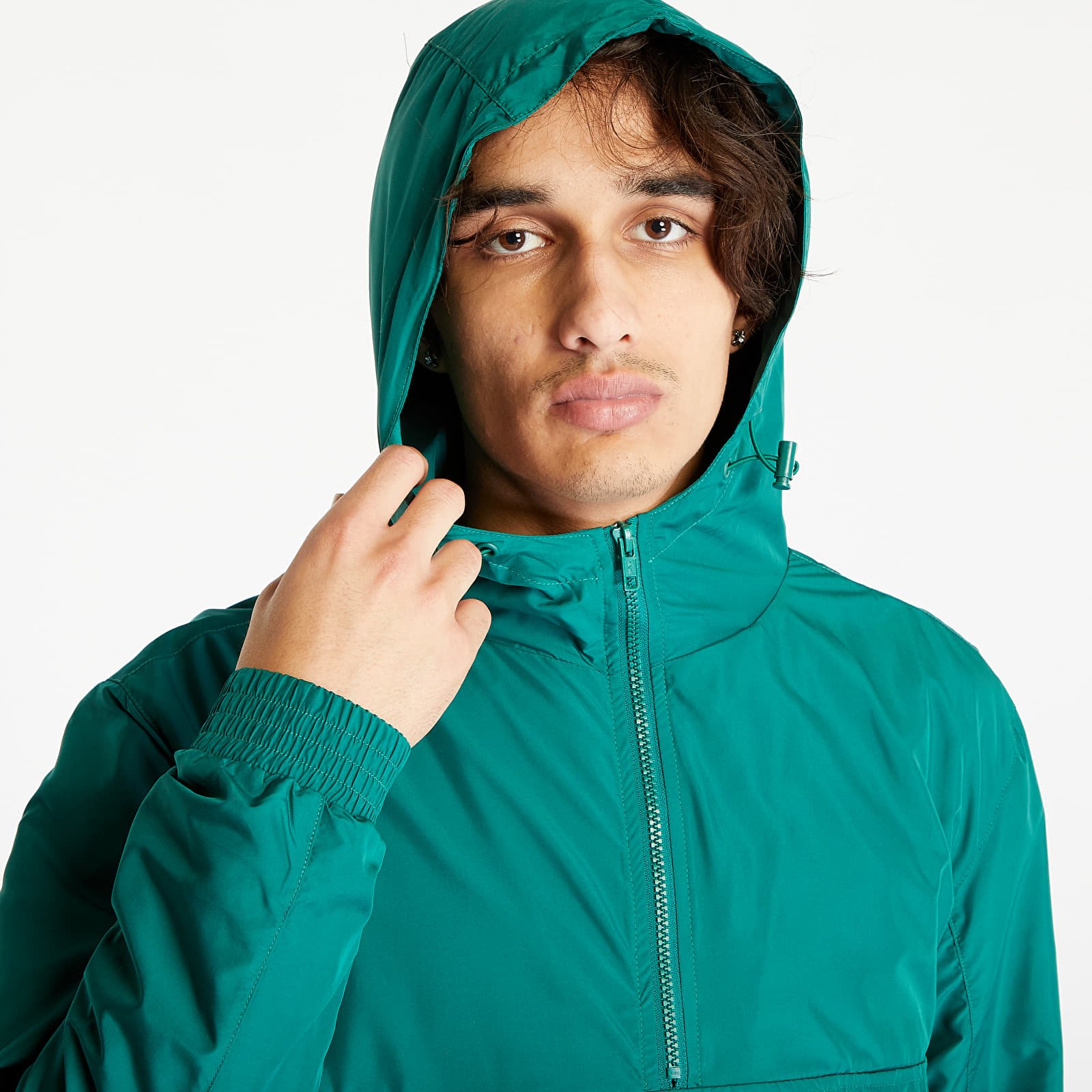 Windbreakers Urban Classics Basic Pull Over Jacket Green Lancer