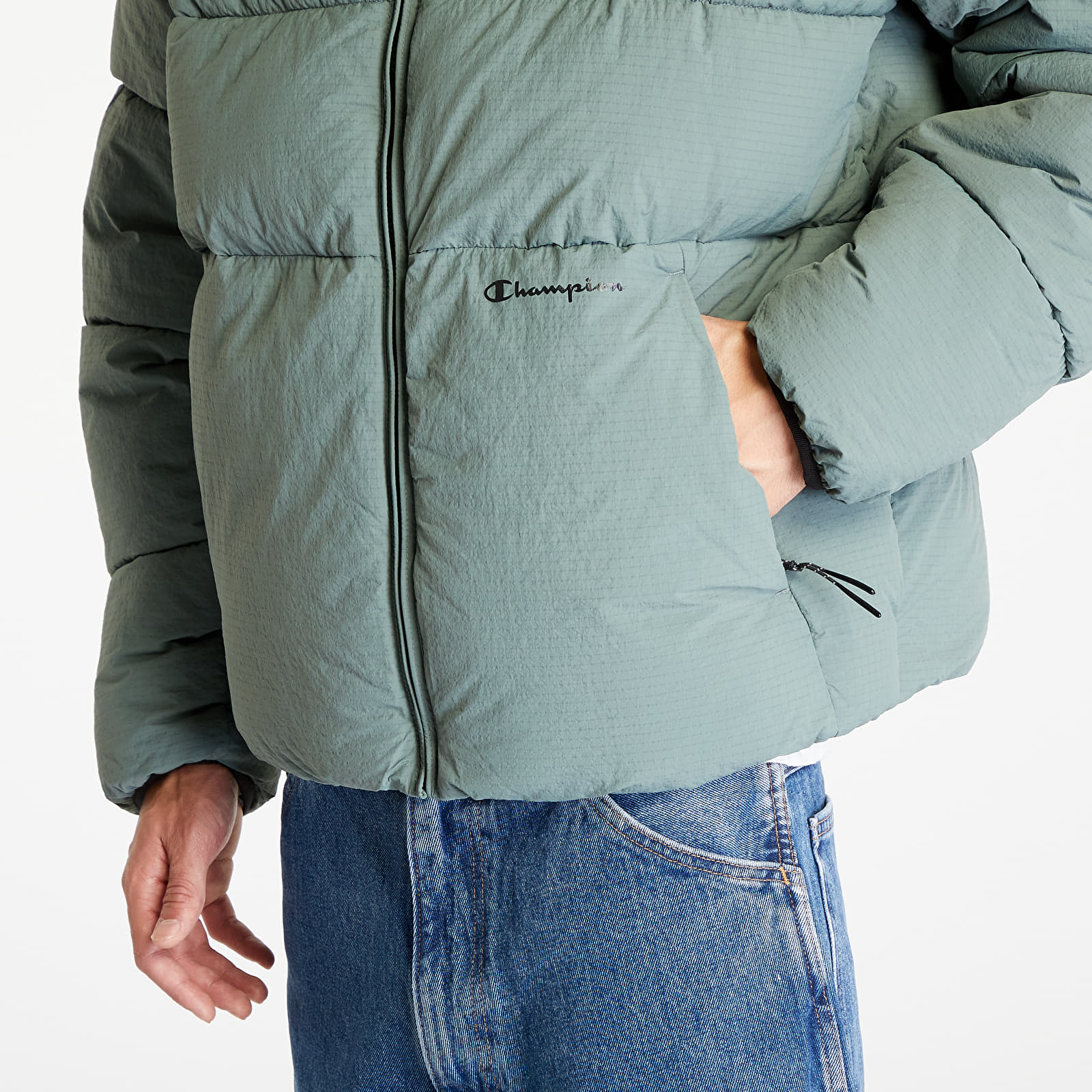 Bundy Champion Hooded Jacket Greenish Blue