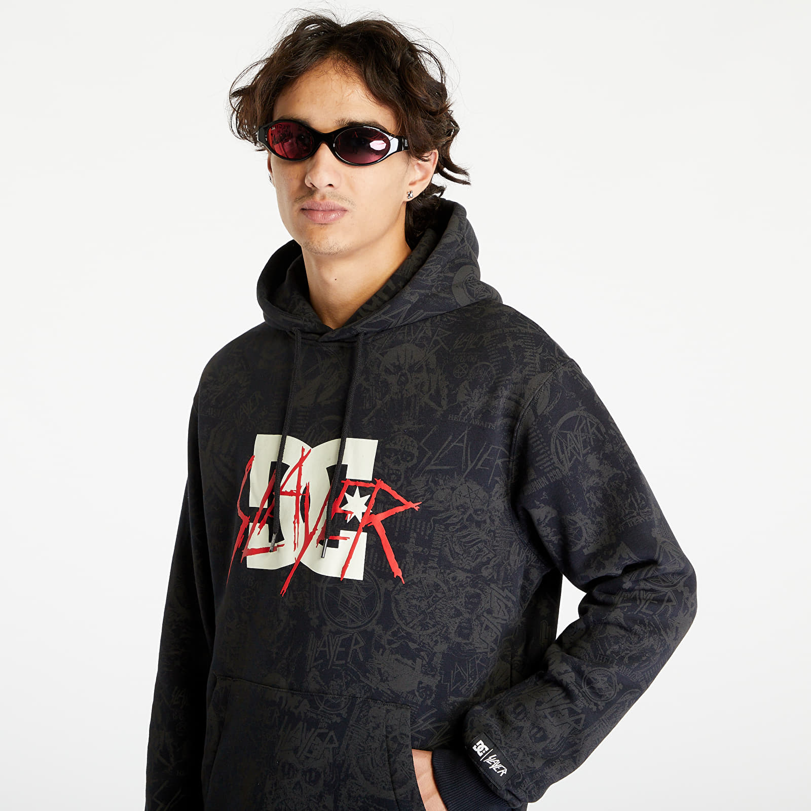 Hoodies and sweatshirts DC x Slayer Pullover Hoodie Pirate Black