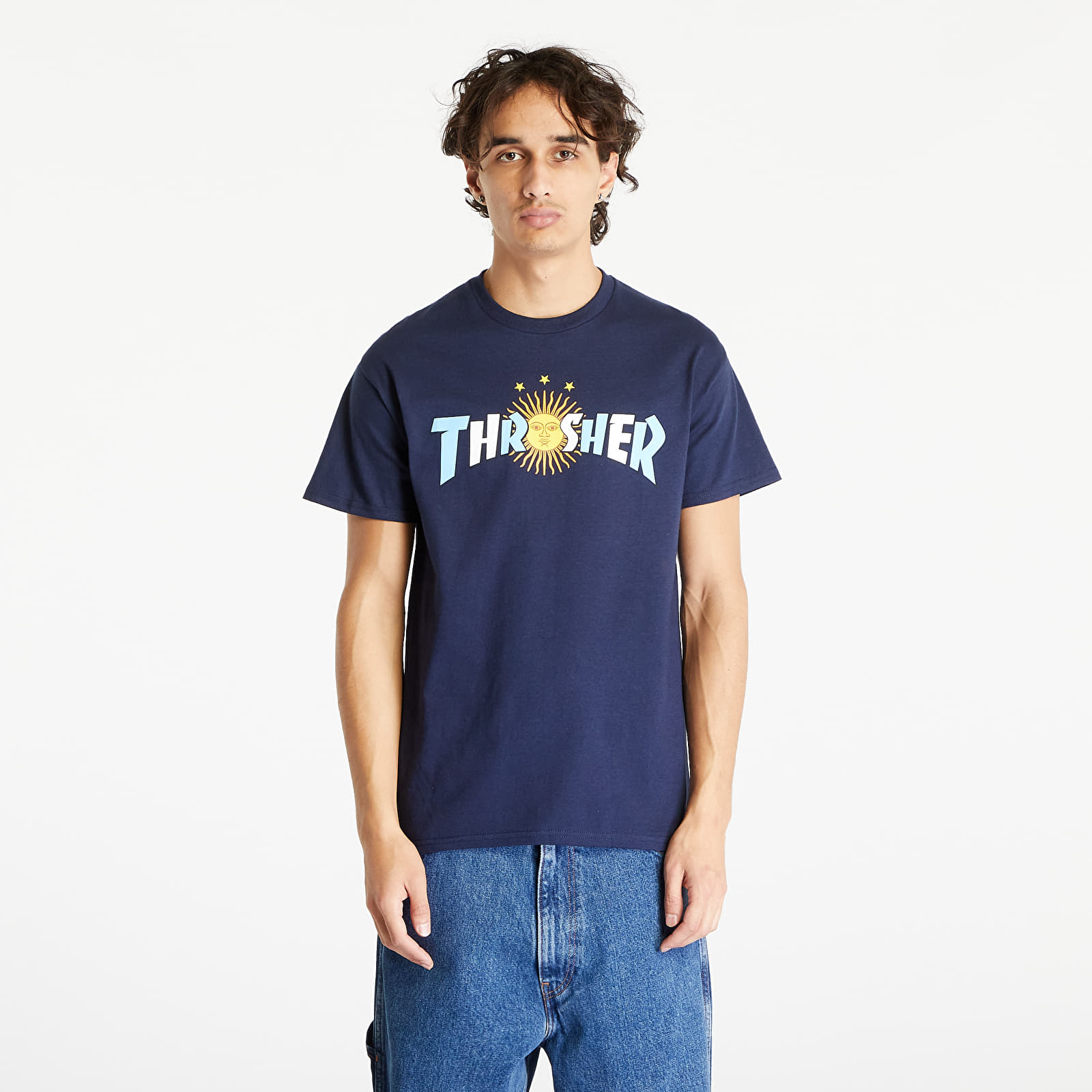 Tricou Thrasher Argentina Estrella T-shirt Navy Blue