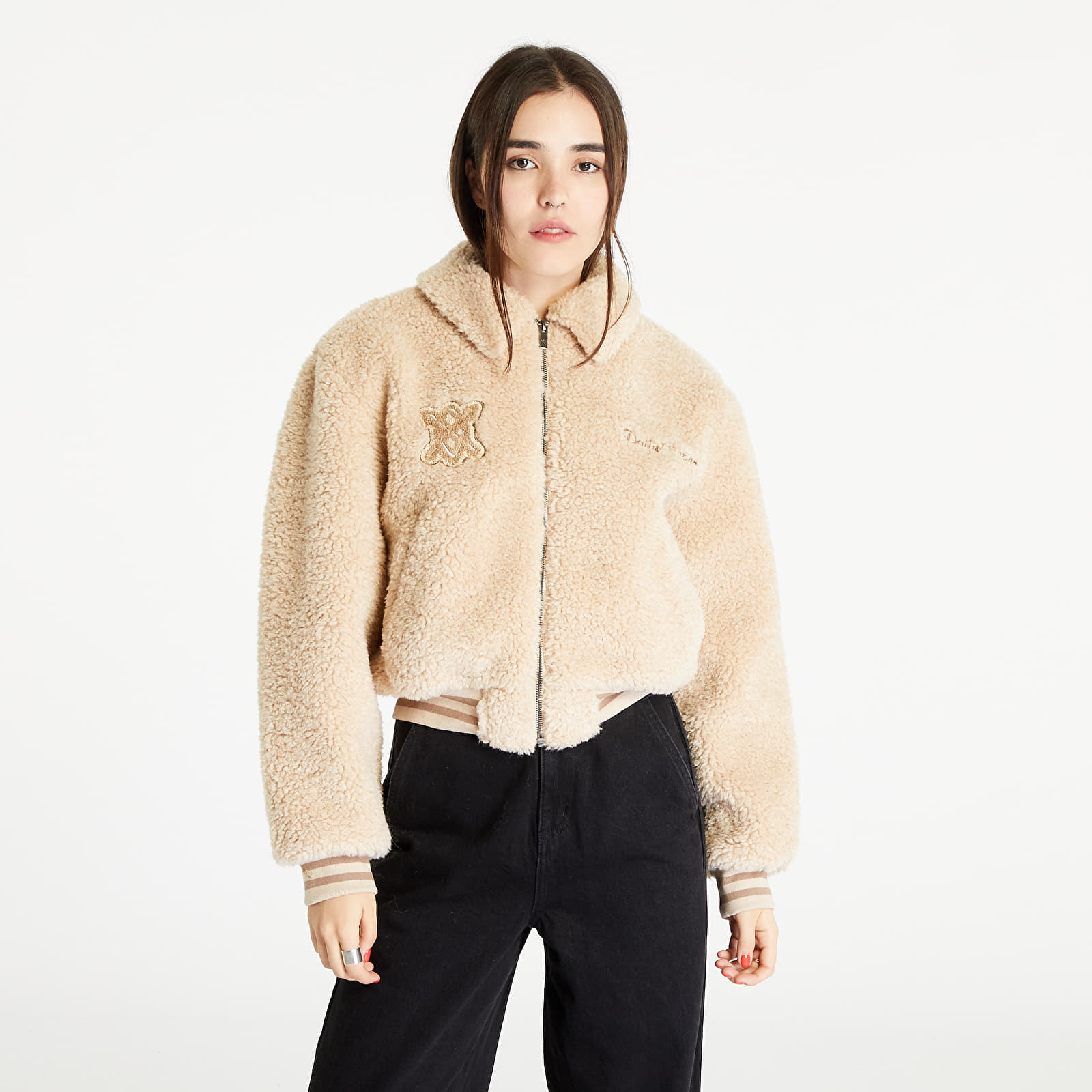 Bundy Daily Paper Rasra Varsity Jacket Birch White