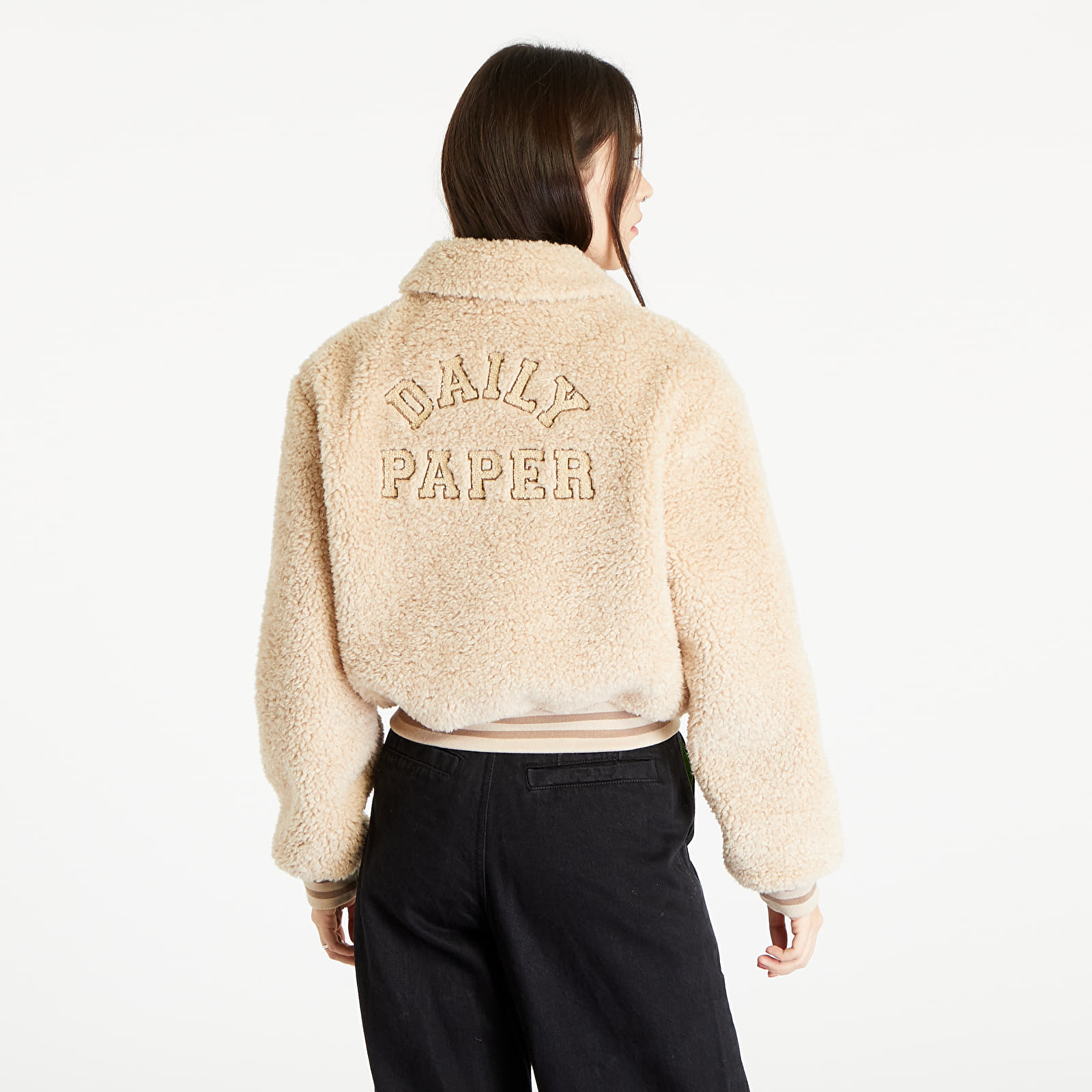 Bundy Daily Paper Rasra Varsity Jacket Birch White