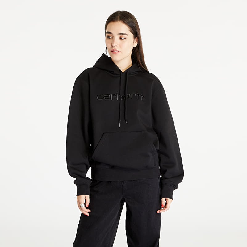 Džemperis Carhartt WIP Sweatshirt Hoodie UNISEX Black/ Black