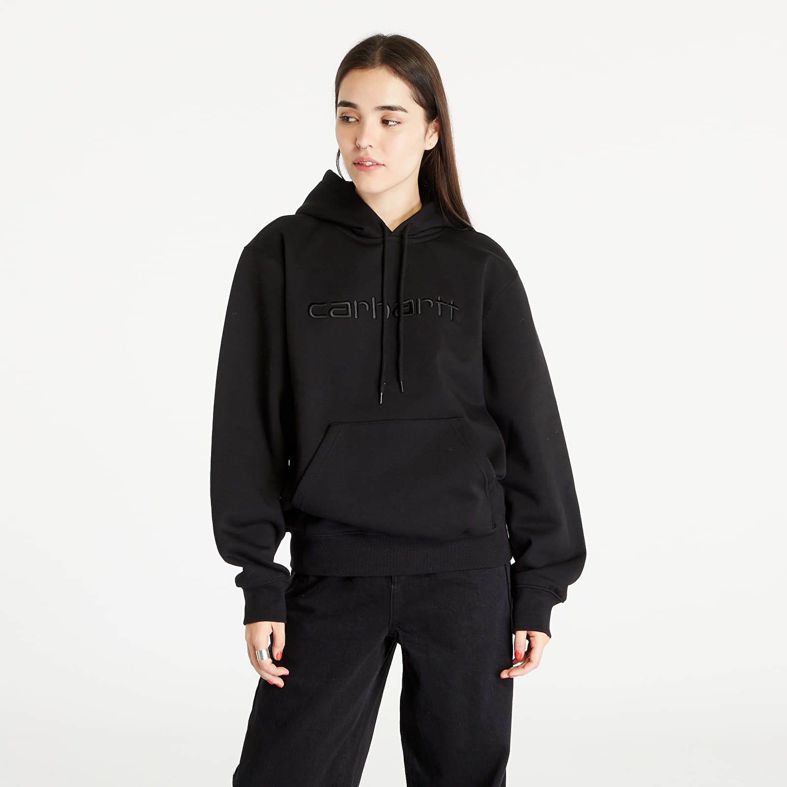 Sweatjacken und Sweatshirts Carhartt WIP Sweatshirt Hoodie UNISEX Black/  Black | Queens