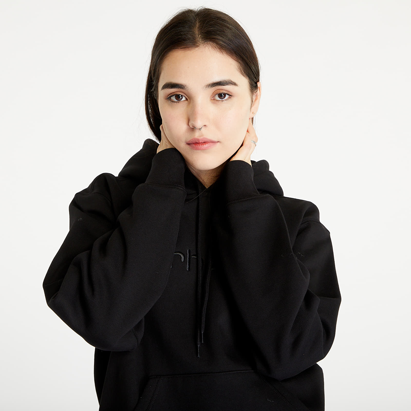 Mikiny Carhartt WIP Sweatshirt Hoodie UNISEX Black/ Black