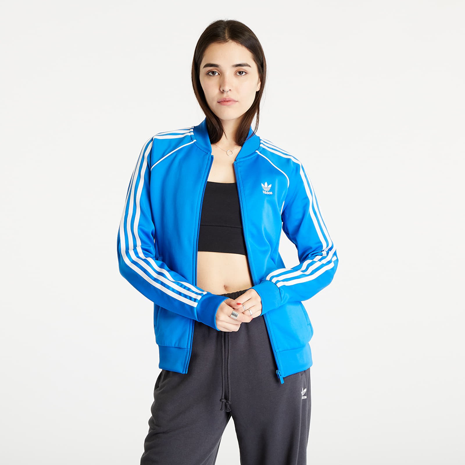 Sweat-shirt adidas Originals Sustainability Classic Track Top Blue Bird M