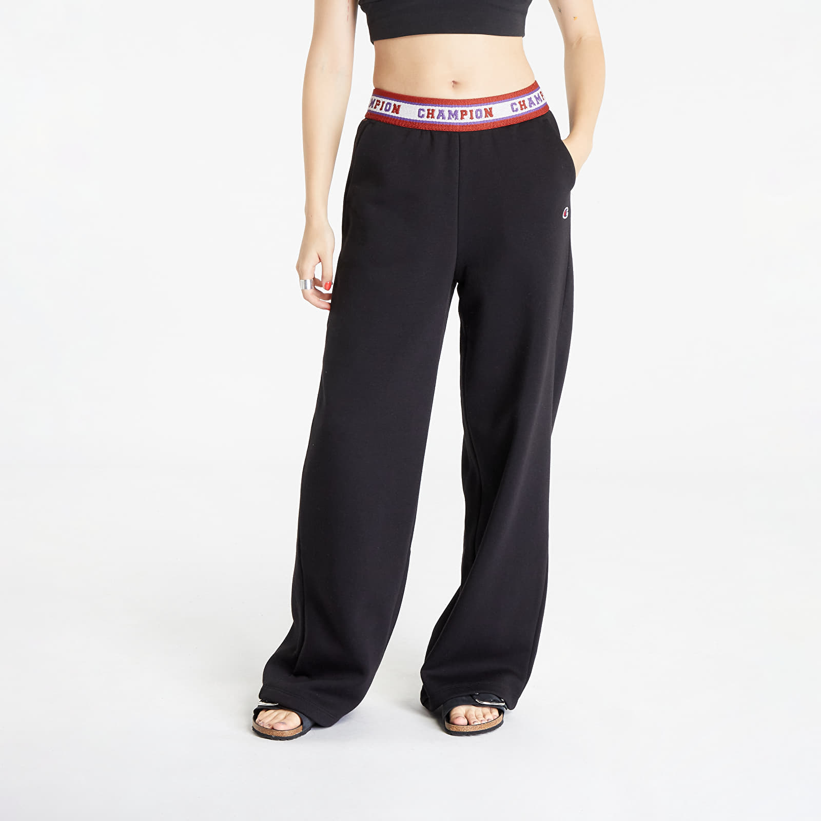 Pantalons Champion Wide Leg Pants Black M