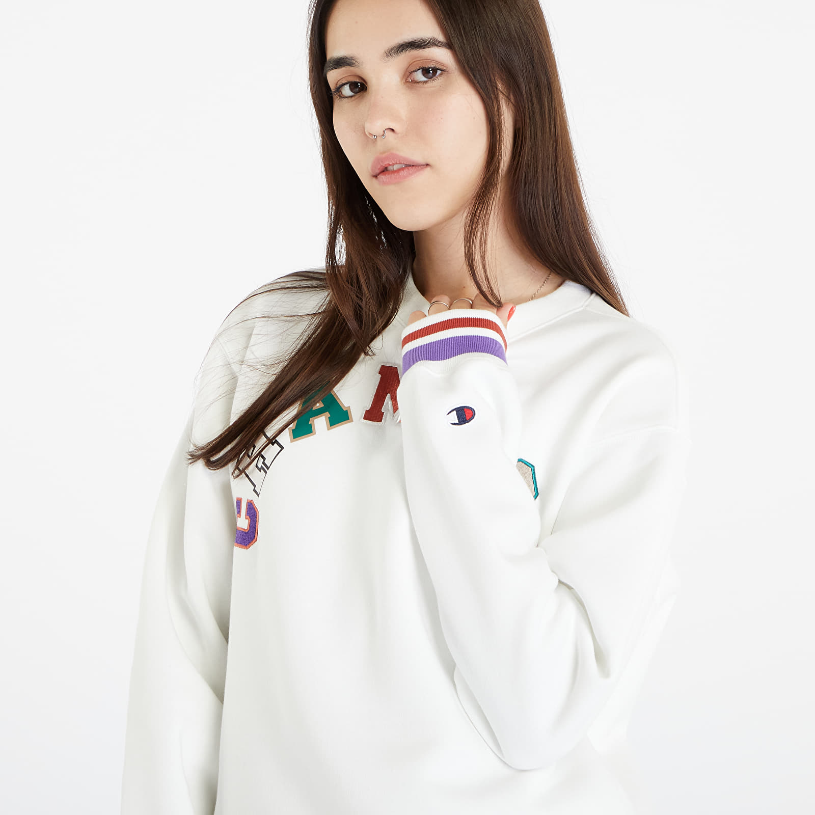 Hanorac Champion Crewneck Sweatshirt White - 1 | YEO