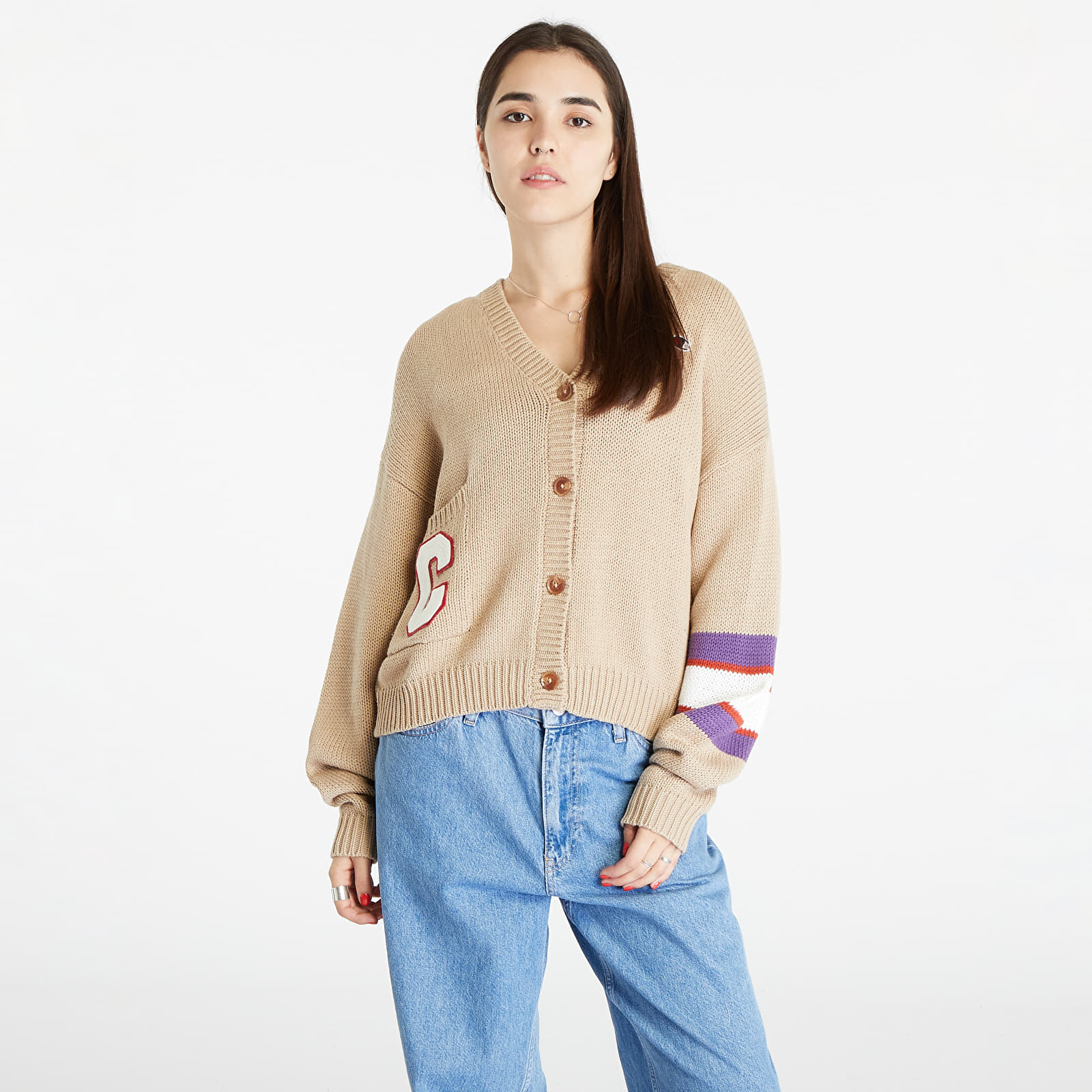 Суитшърти и пуловери Champion Cardigan Top Beige