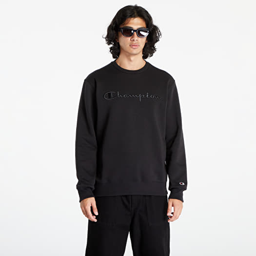 All black champion crewneck clearance