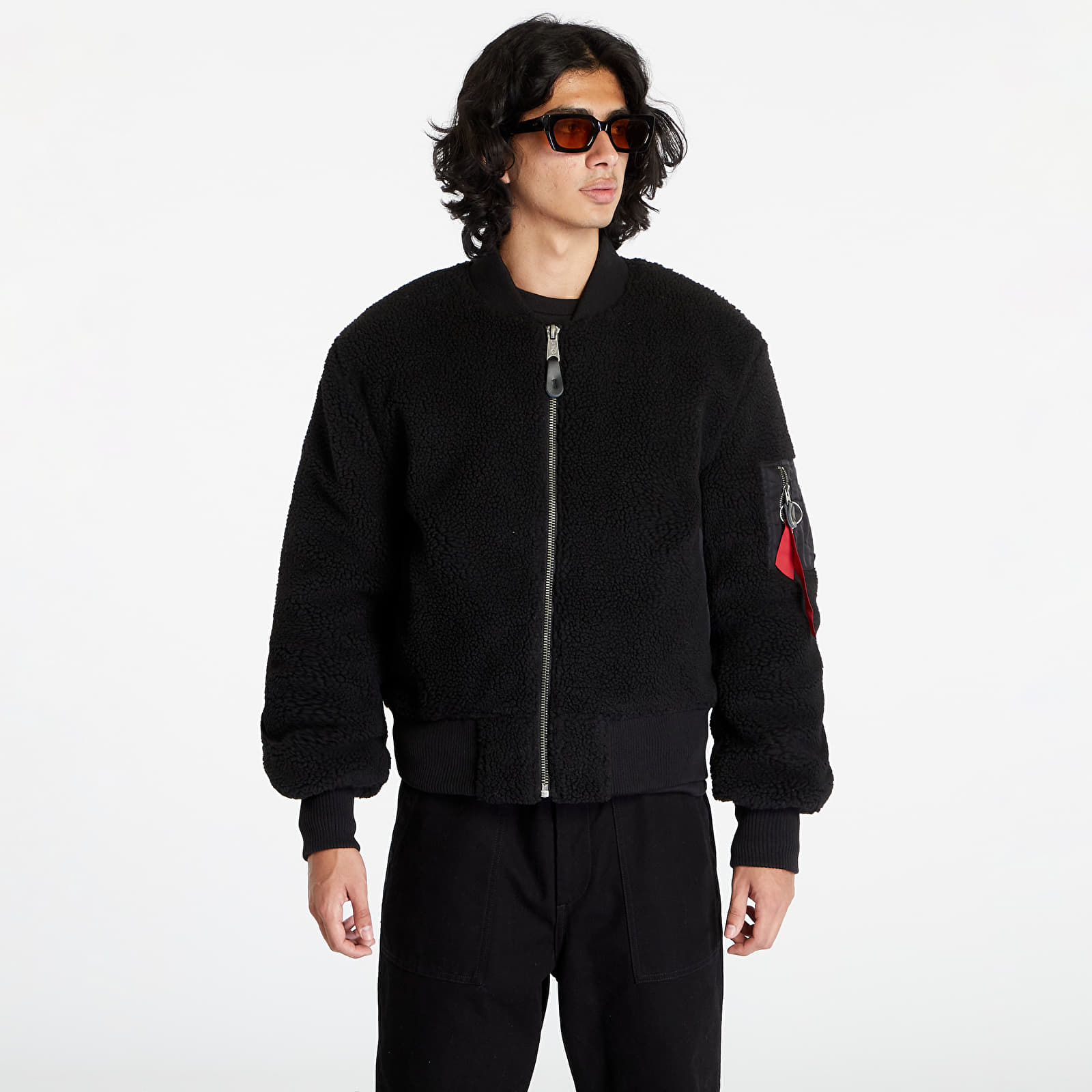 Jachetă Alpha Industries MA-1 Teddy Black