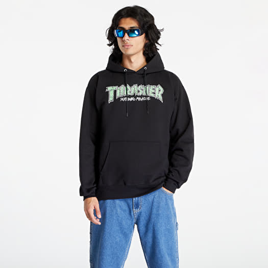 Mikina Thrasher Brick Hood Black