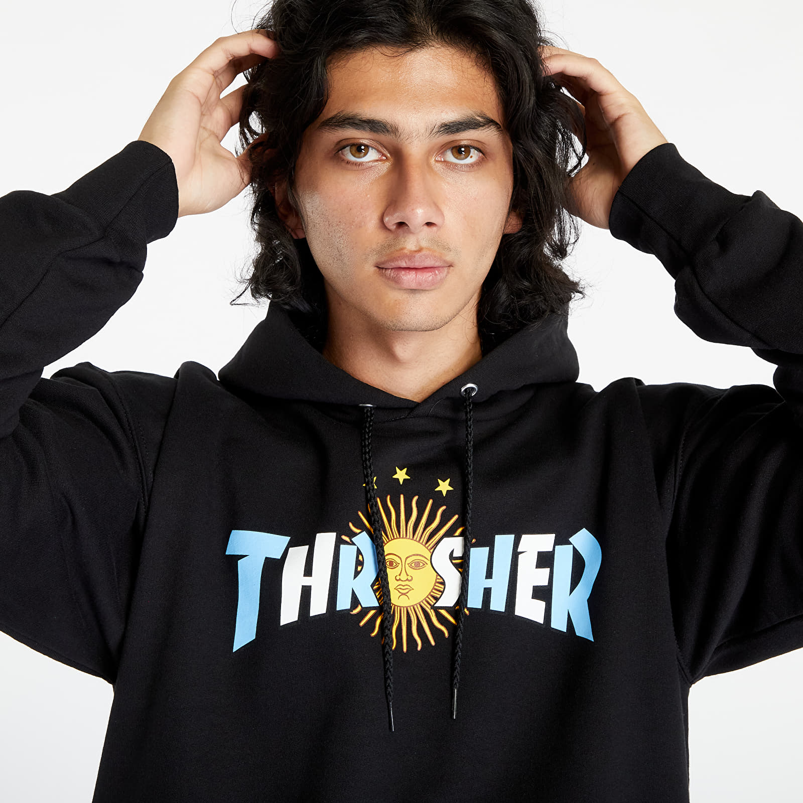 Hoodies and sweatshirts Thrasher Argentina Estrella Hood Black