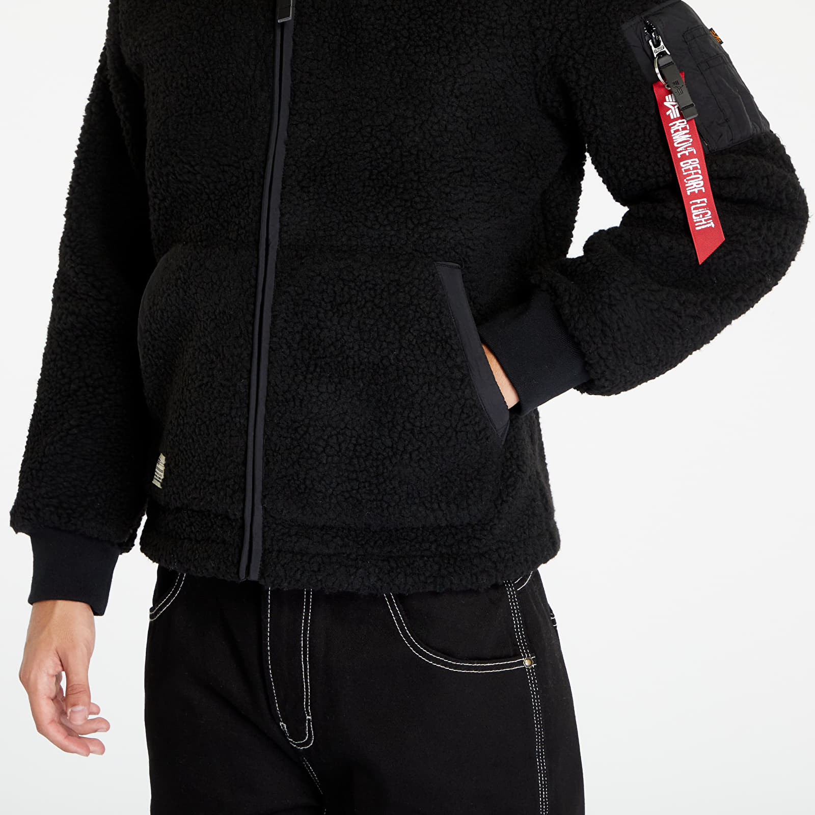 Joped Alpha Industries Teddystoff Nylon ZH Jacket Black