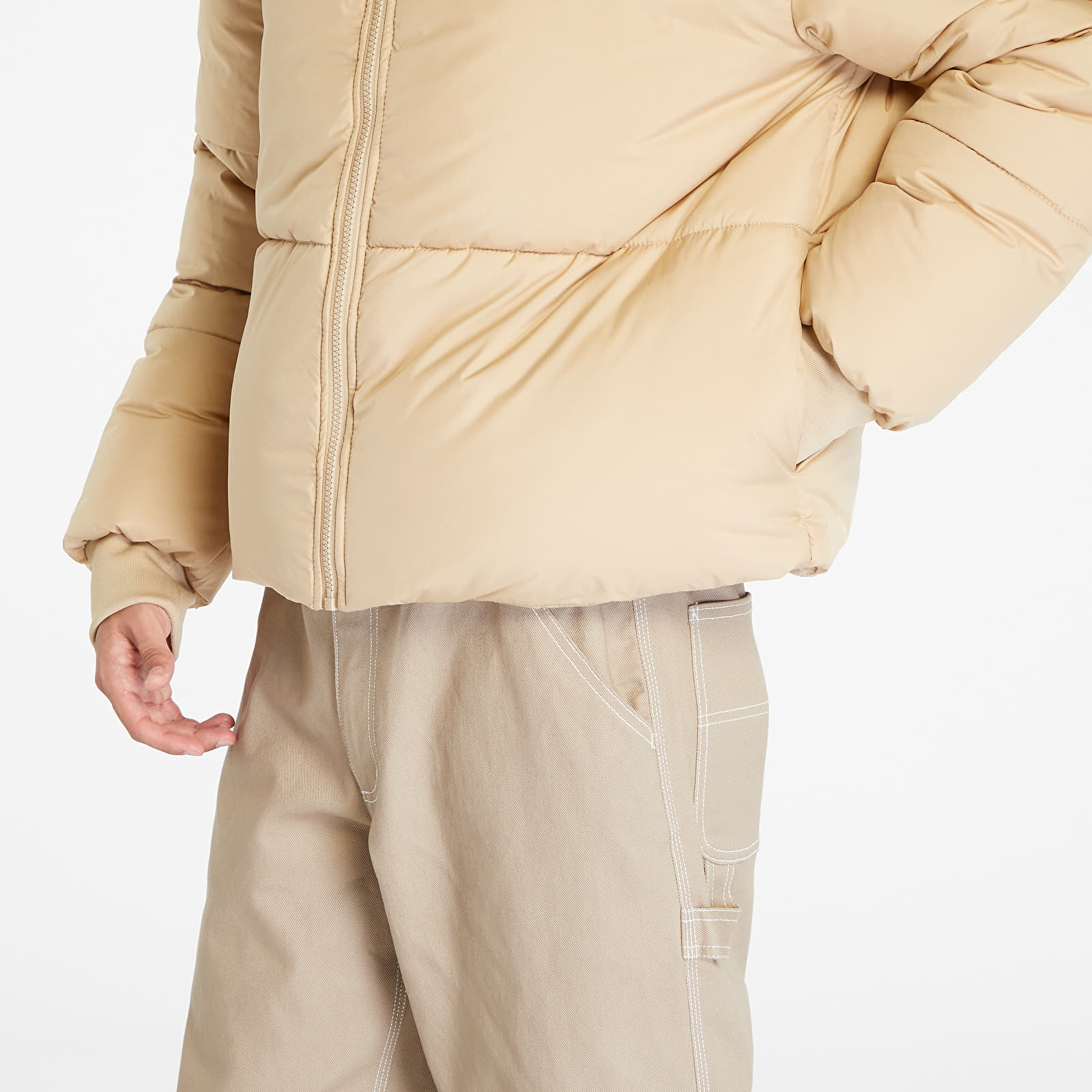 Jakker Urban Classics Short Big Puffer Jacket Union Beige