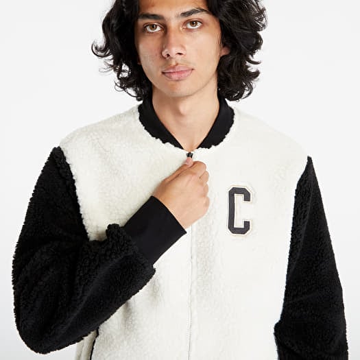 Champion sherpa shop cream bomber jacket