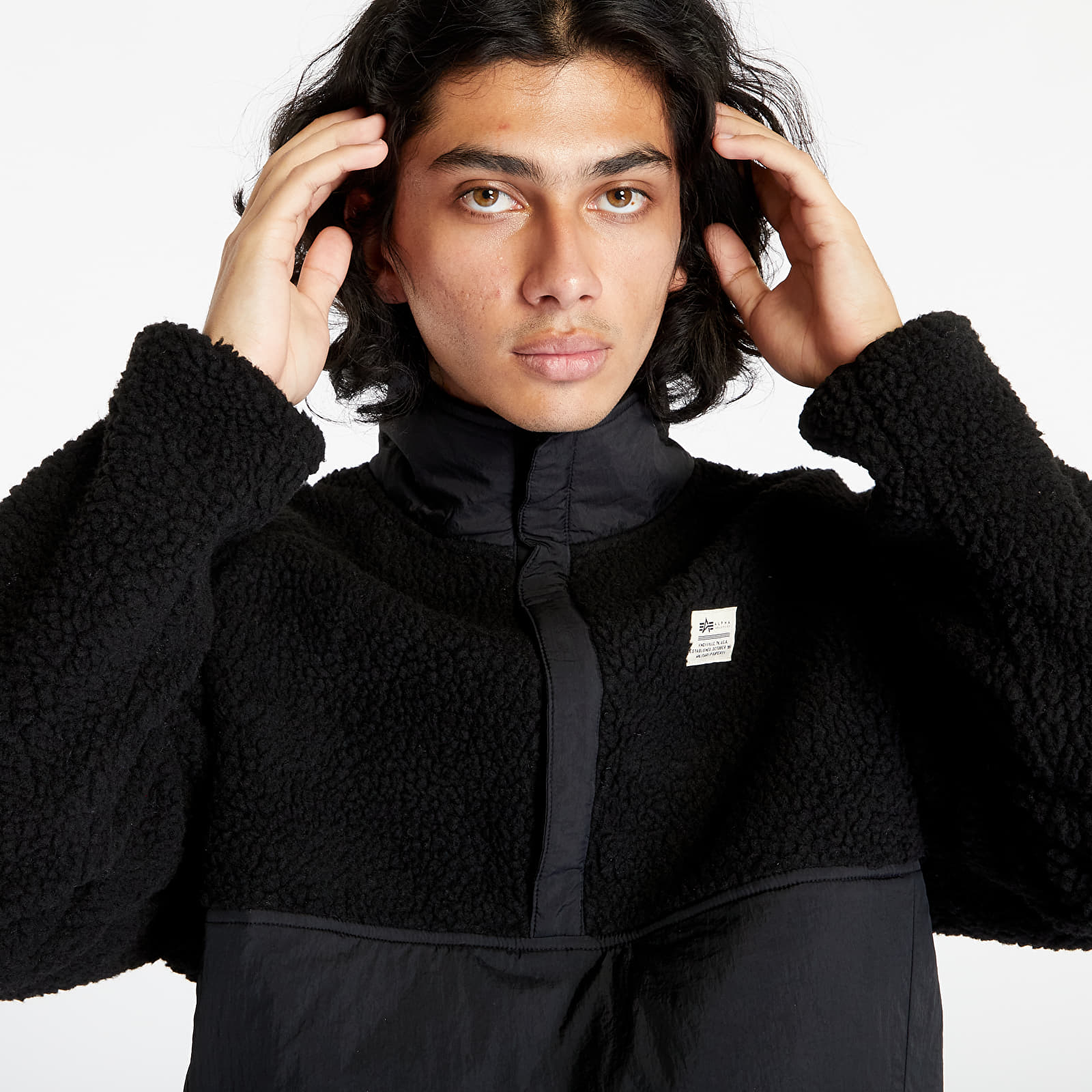 Joped Alpha Industries Teddystoff Nylon Anorak Black