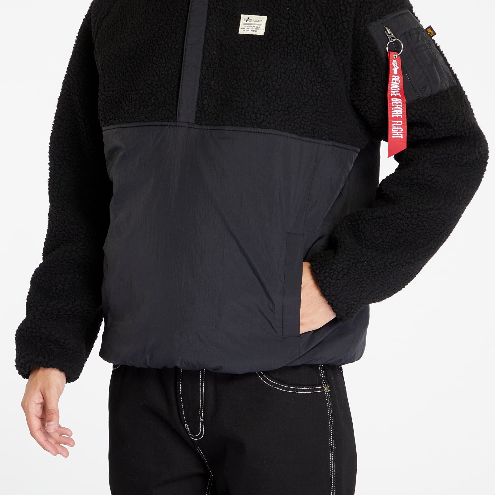 Joped Alpha Industries Teddystoff Nylon Anorak Black