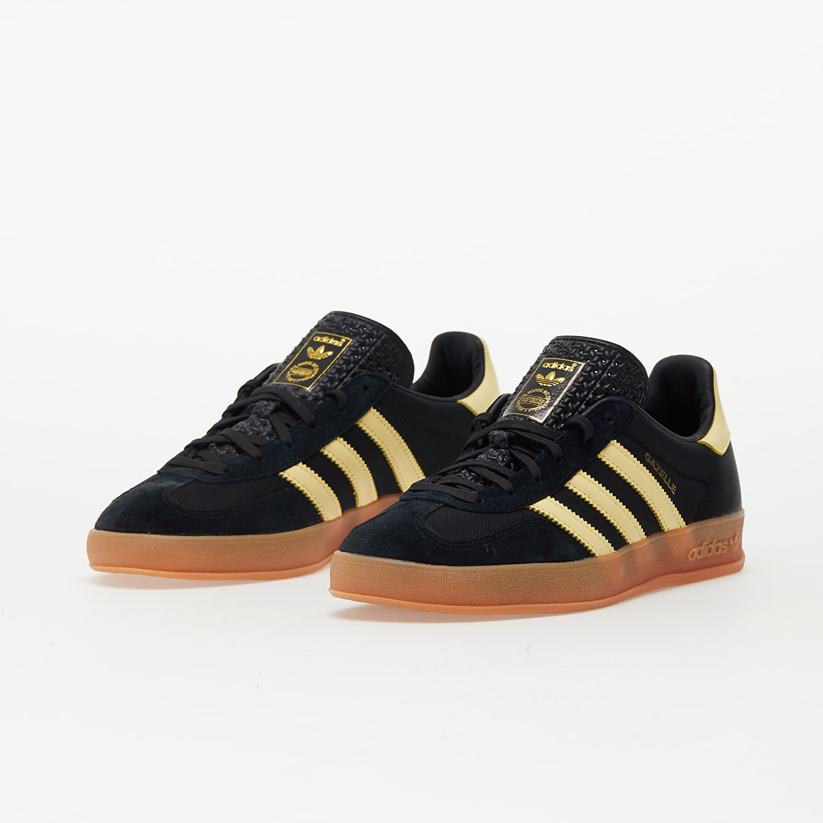 Мъжки кецове и обувки adidas Originals Gazelle Indoor Core Black/ Almost Yellow/ Gum2