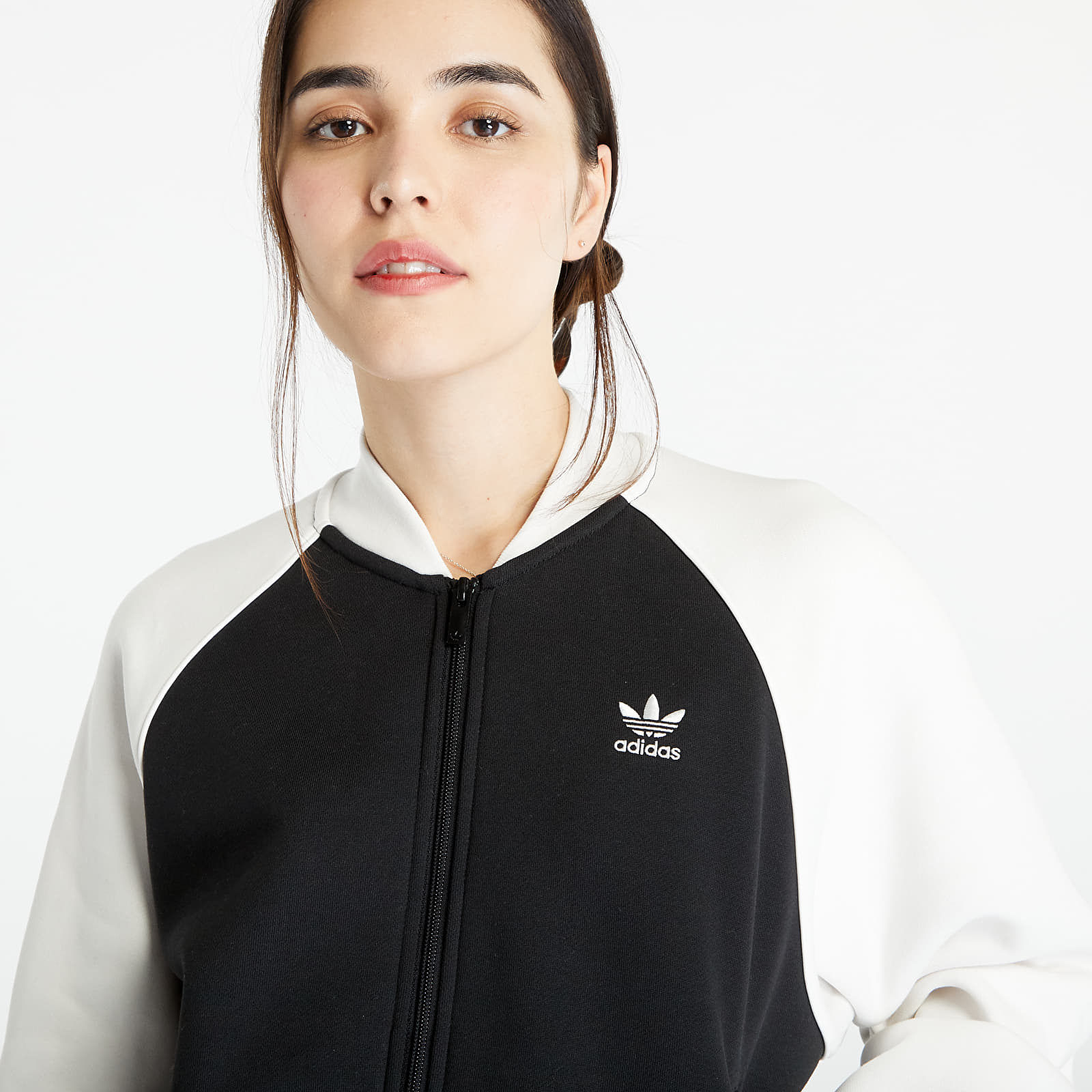 Bomber bundy adidas Originals Adicolor Classics Trefoil Colleague Fleece Jacket Bomber Black