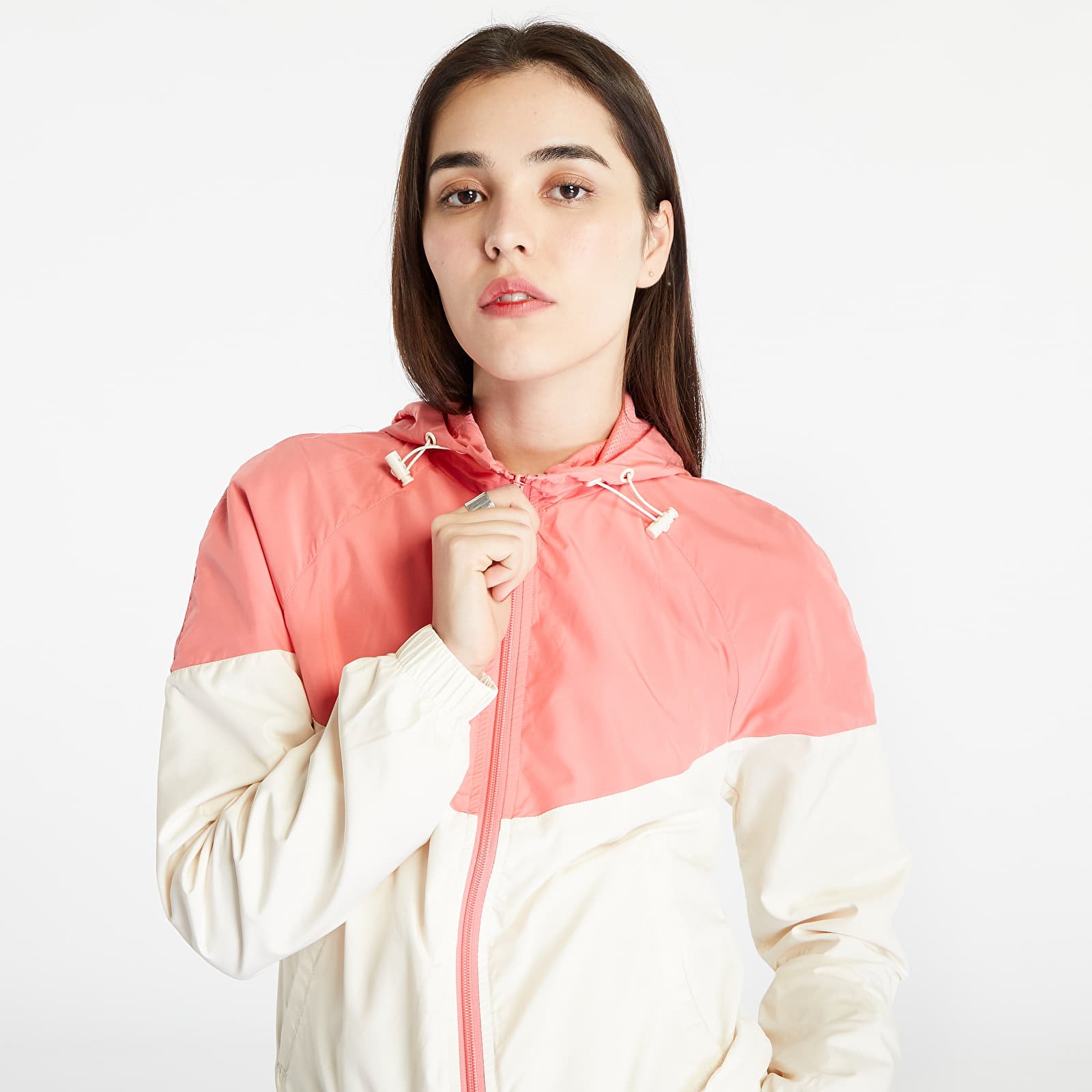 Jachetă Urban Classics Ladies Arrow Windbreaker Palepink/ Whitesand - 1 | YEO