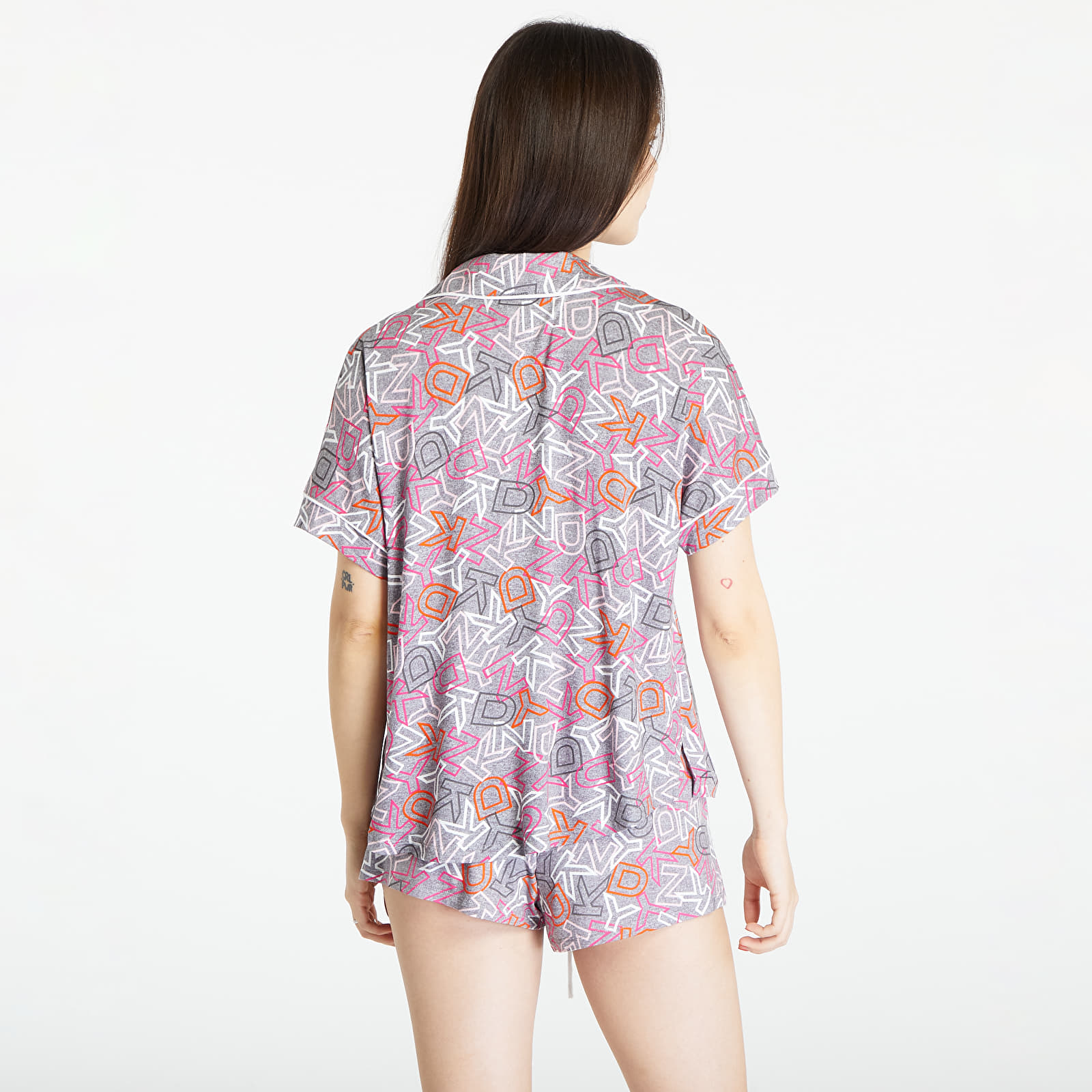 Pyjamas DKNY WMS Boxer S/S Pajamas Set Grey