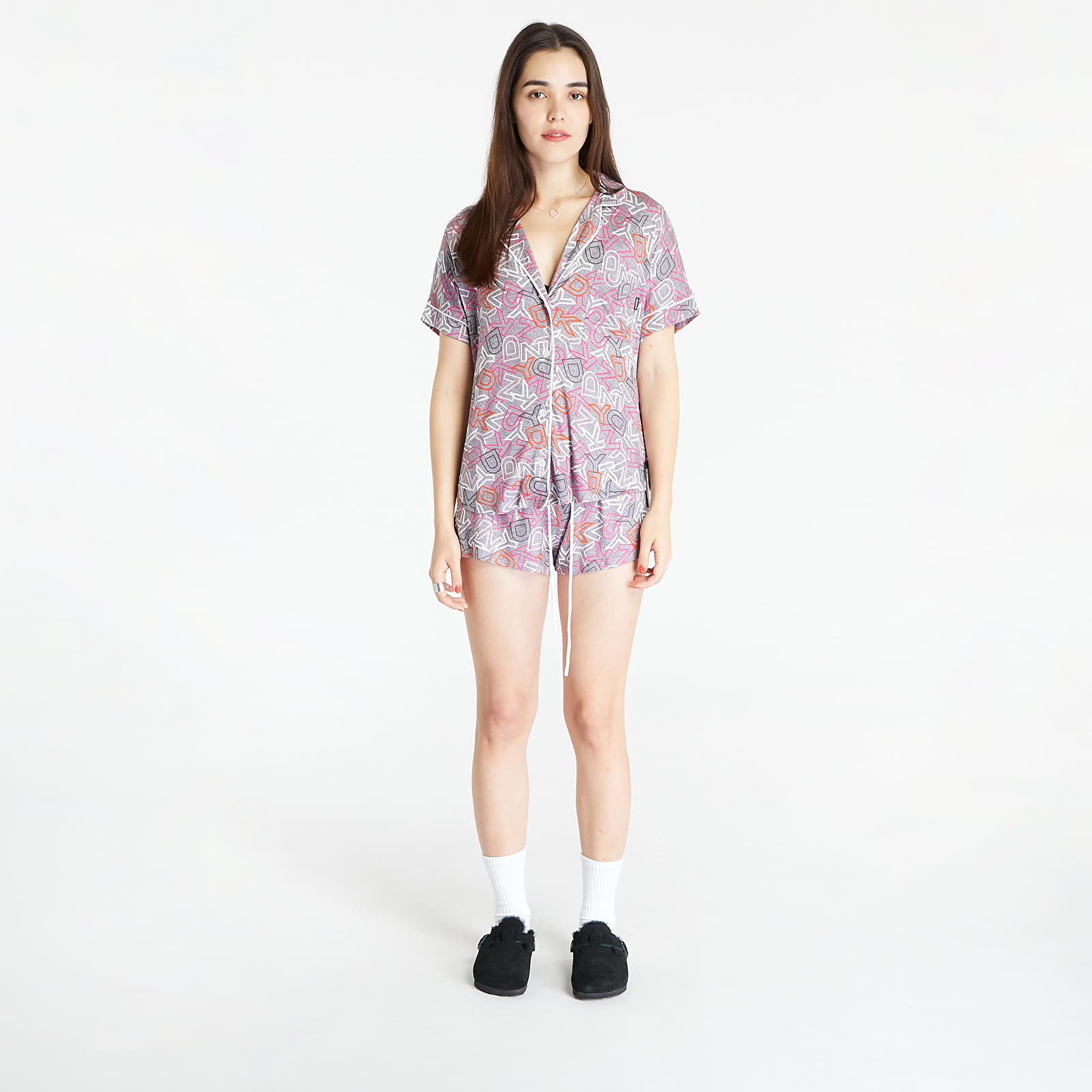 Pyjamas DKNY WMS Boxer S/S Pajamas Set Grey