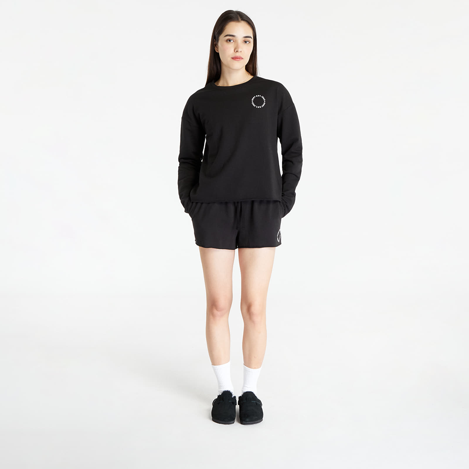Pajamas DKNY WMS Boxer L/S PJ Set černé