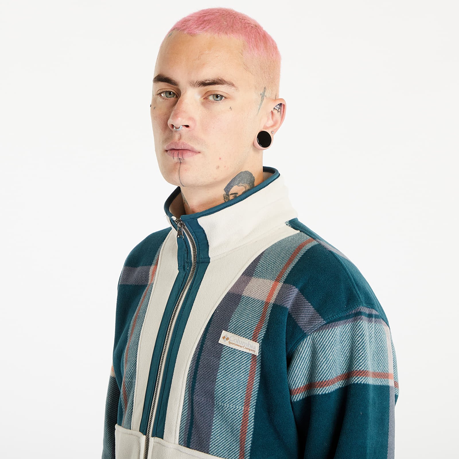 Jacken Columbia Backbowl™ Remastered Fleece Jacket Night Wave Super Mega Plaid/ Dark Stone