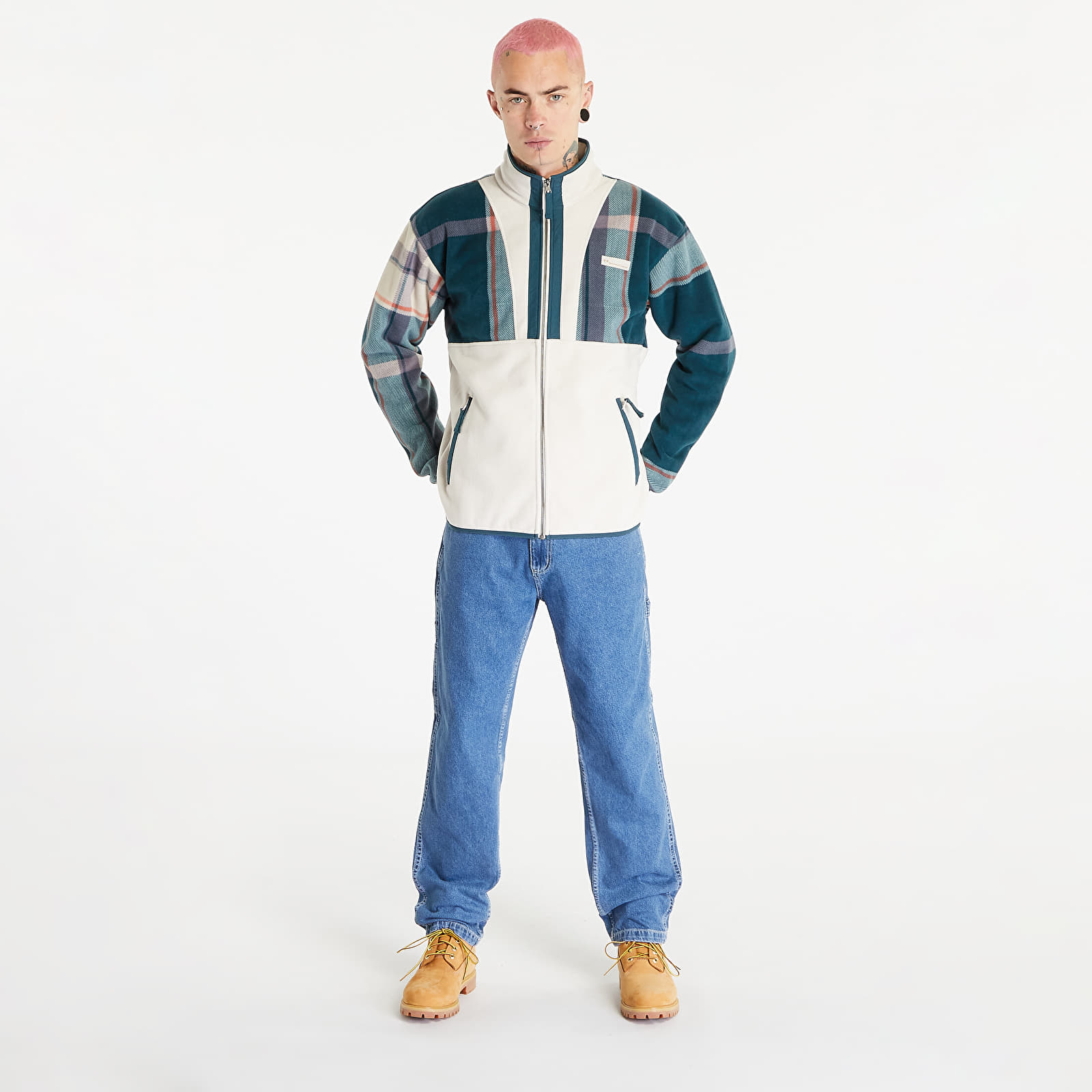 Jacken Columbia Backbowl™ Remastered Fleece Jacket Night Wave Super Mega Plaid/ Dark Stone