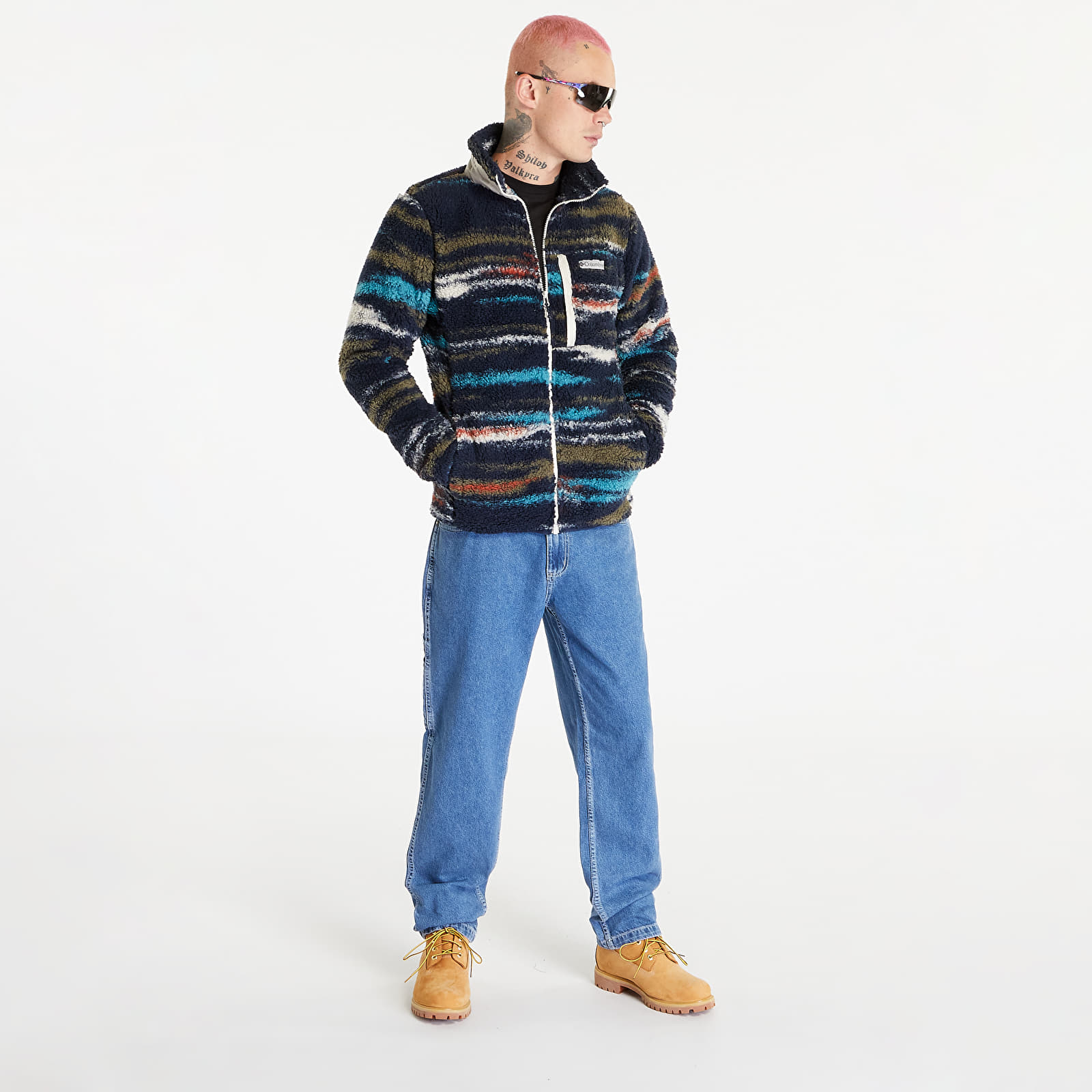 Bundy Columbia Winter Pass™ Print Fleece Full Zip Jacket Collegiate Navy