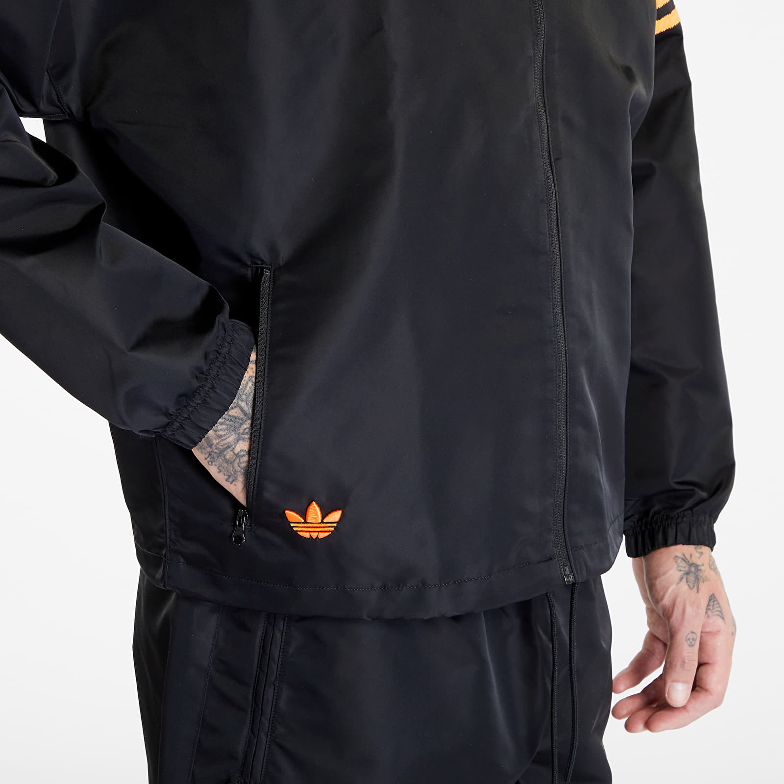 Black and orange adidas jacket store