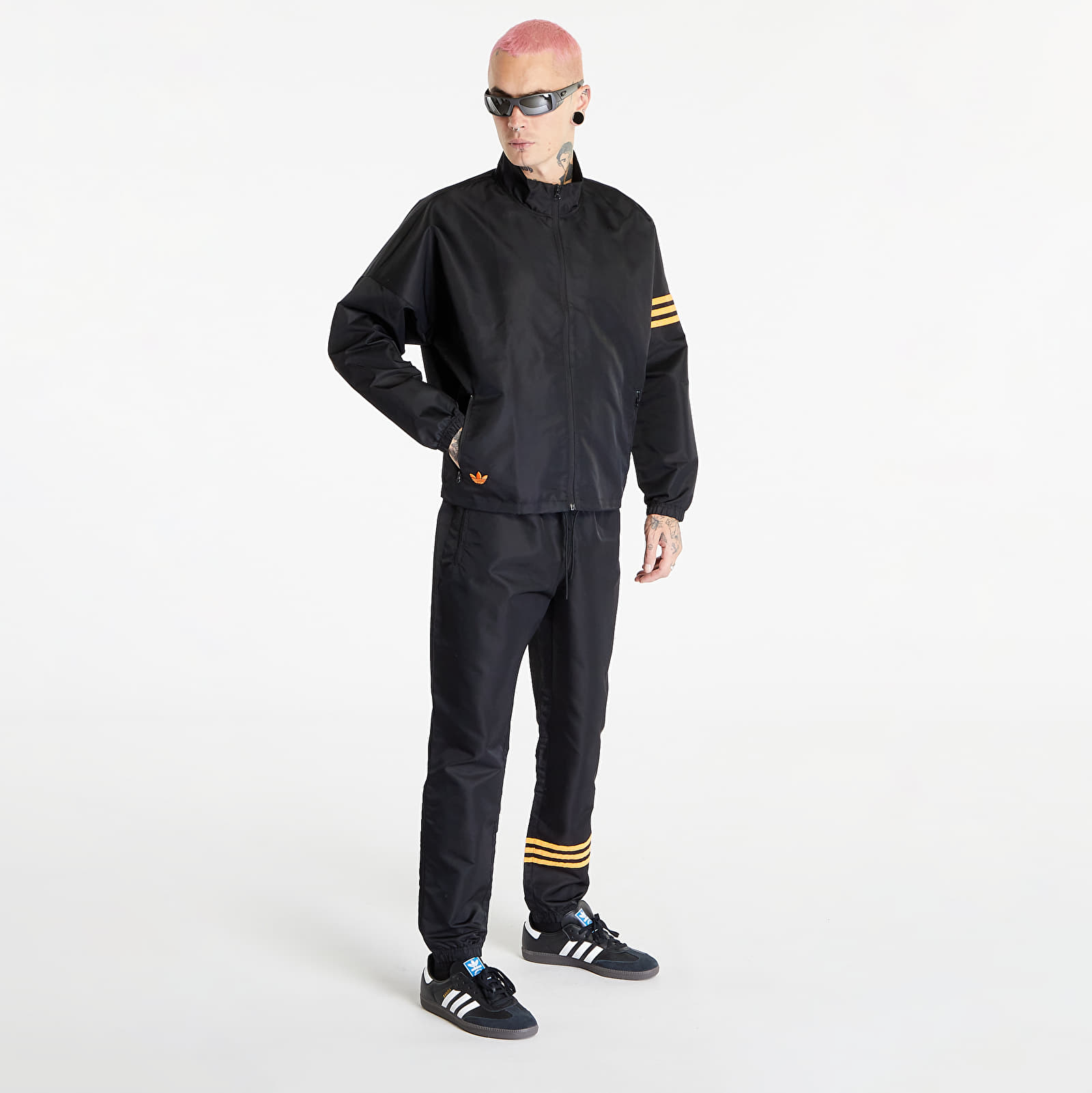 Jacken adidas Originals Neuclassics Track Top Black Semi Impact Orange Queens